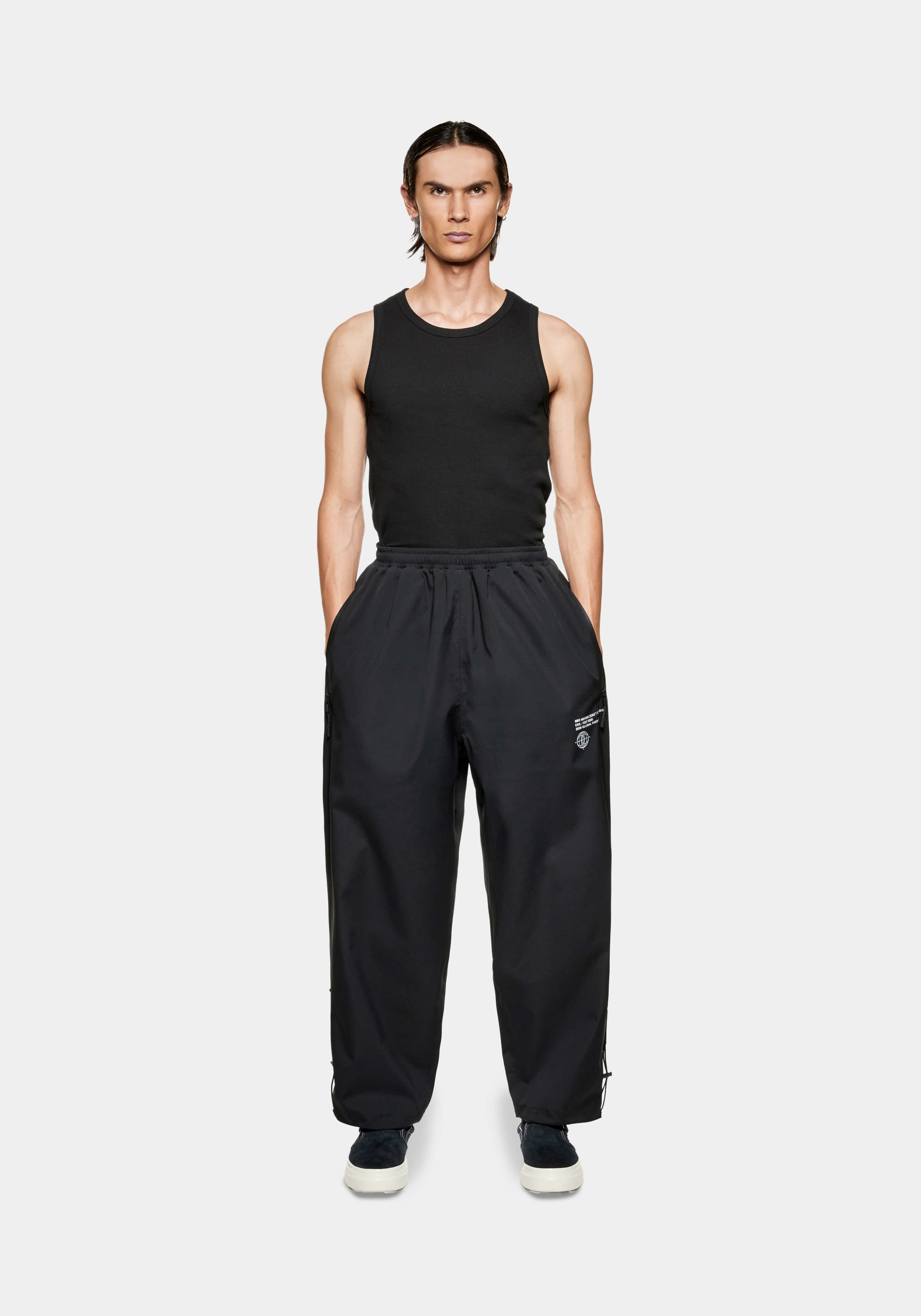 END X MKI 152010 BLACK SHELL TRACK PANTS – MKI MIYUKI ZOKU®