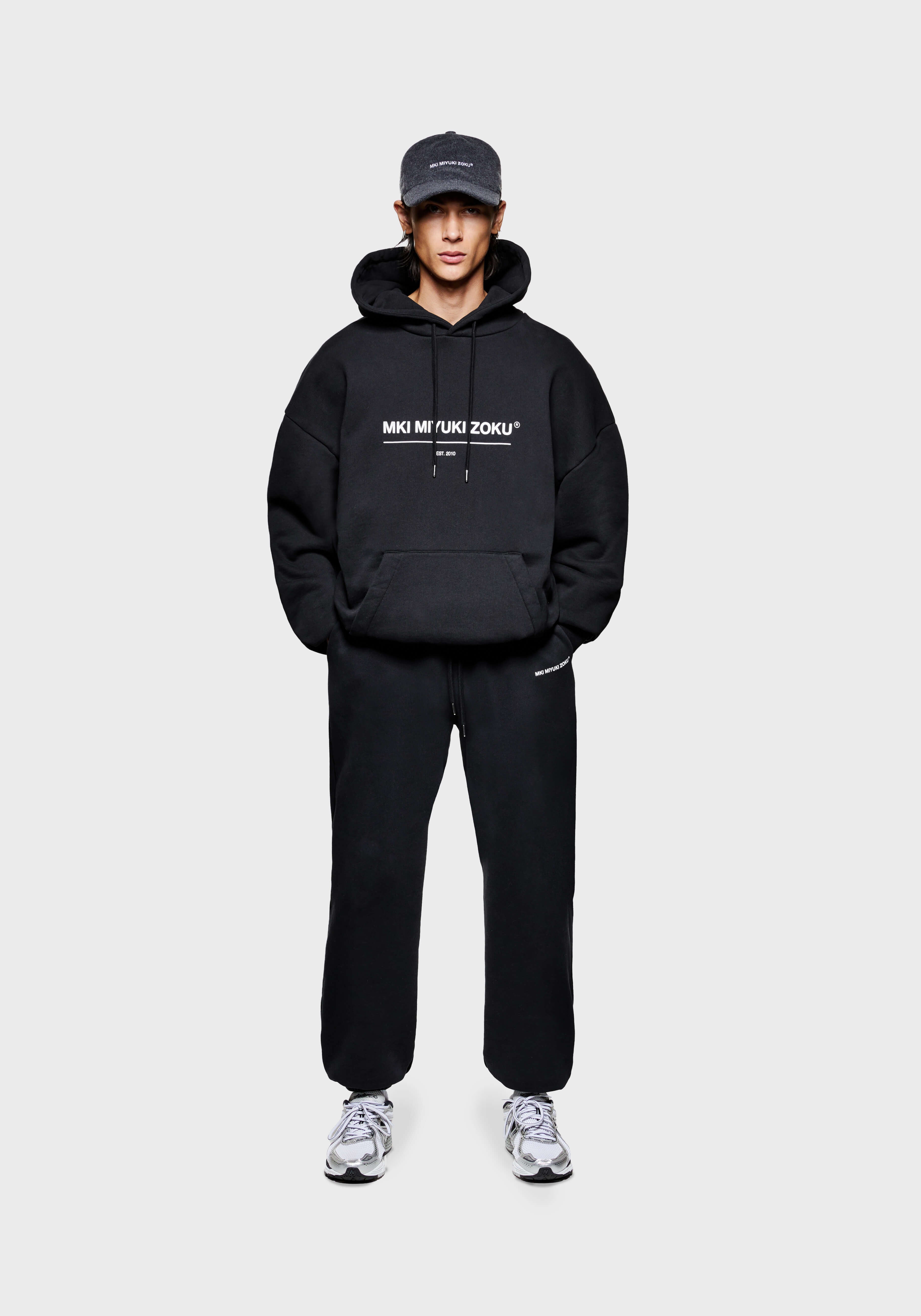 MKI BLACK LINEAR HOODY – MKI MIYUKI ZOKU®