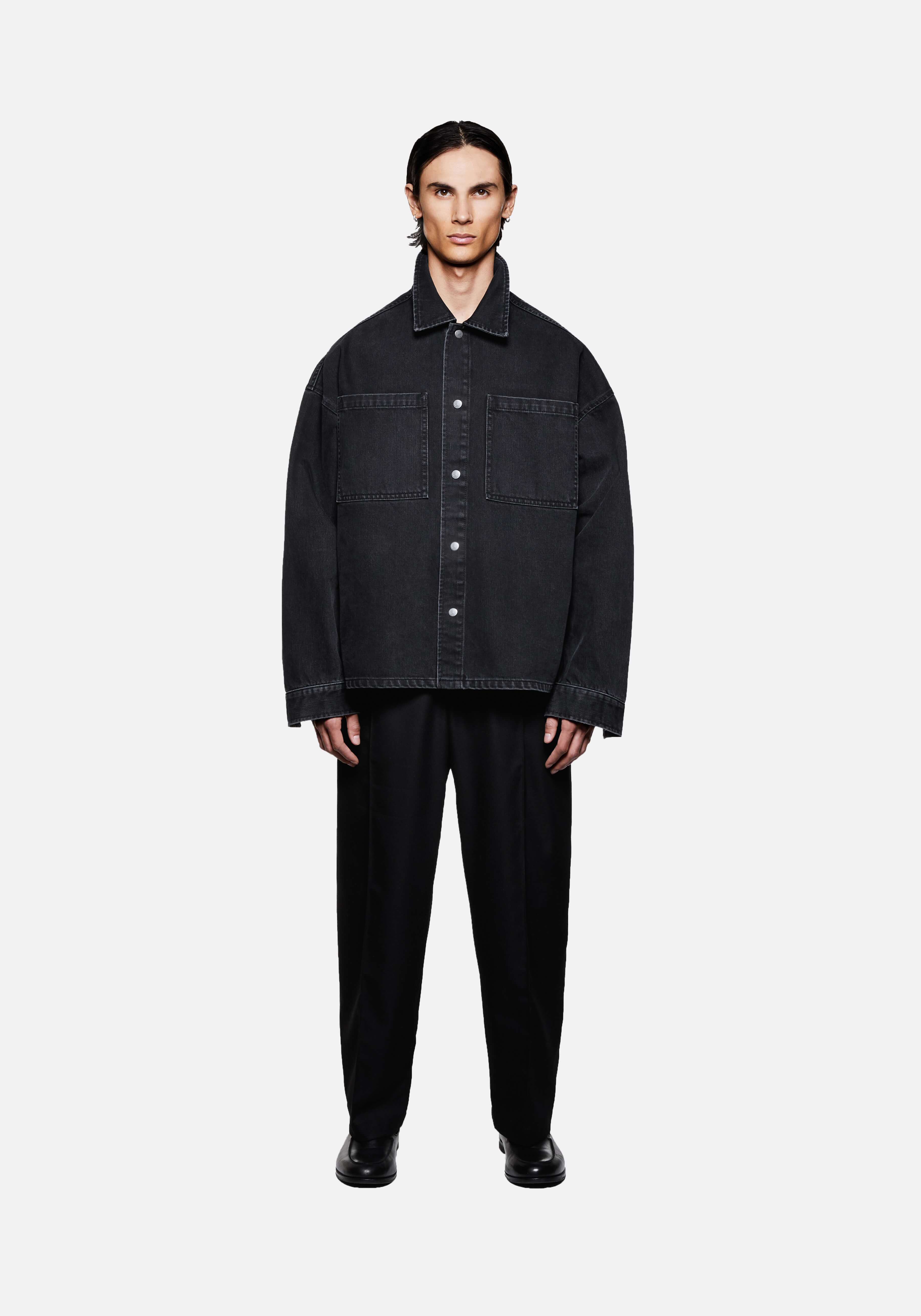 その他 Miyuki MKI BLACK WASH DENIM BOX OVERSHIRT – MKI MIYUKI ZOKU®