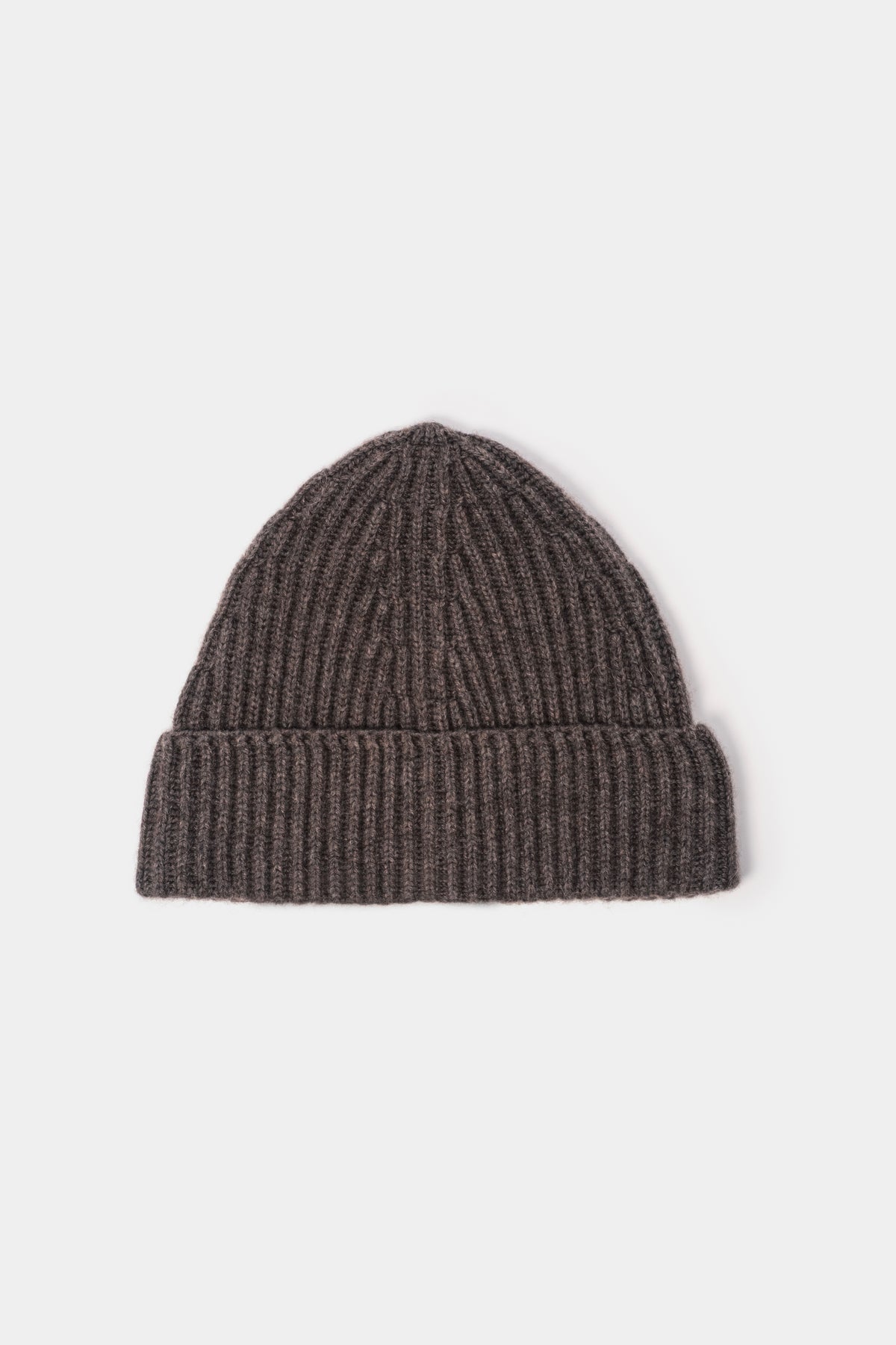 MKI CASHMERE RIBBED BEANIE