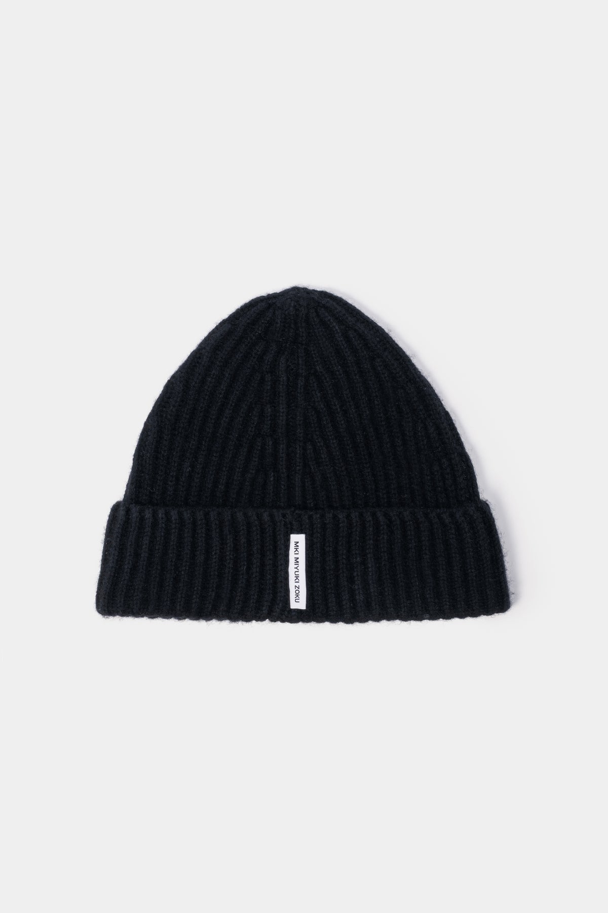 MKI CASHMERE RIBBED BEANIE
