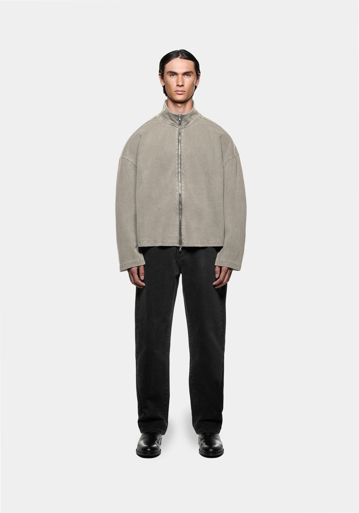 MKI 400 GSM PIGMENT DYED TRACK JACKET