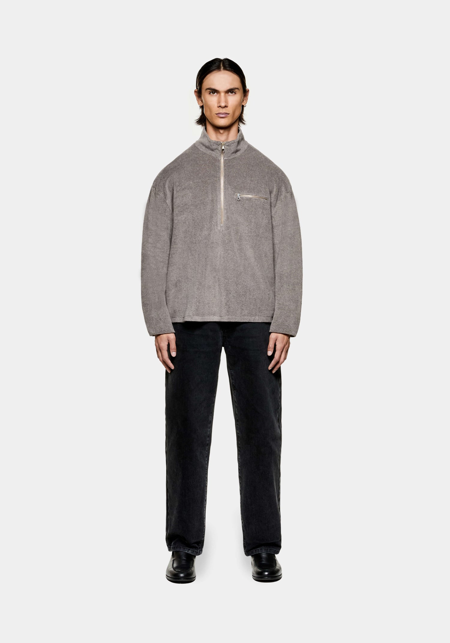 MKI TOWELLING QUARTER ZIP