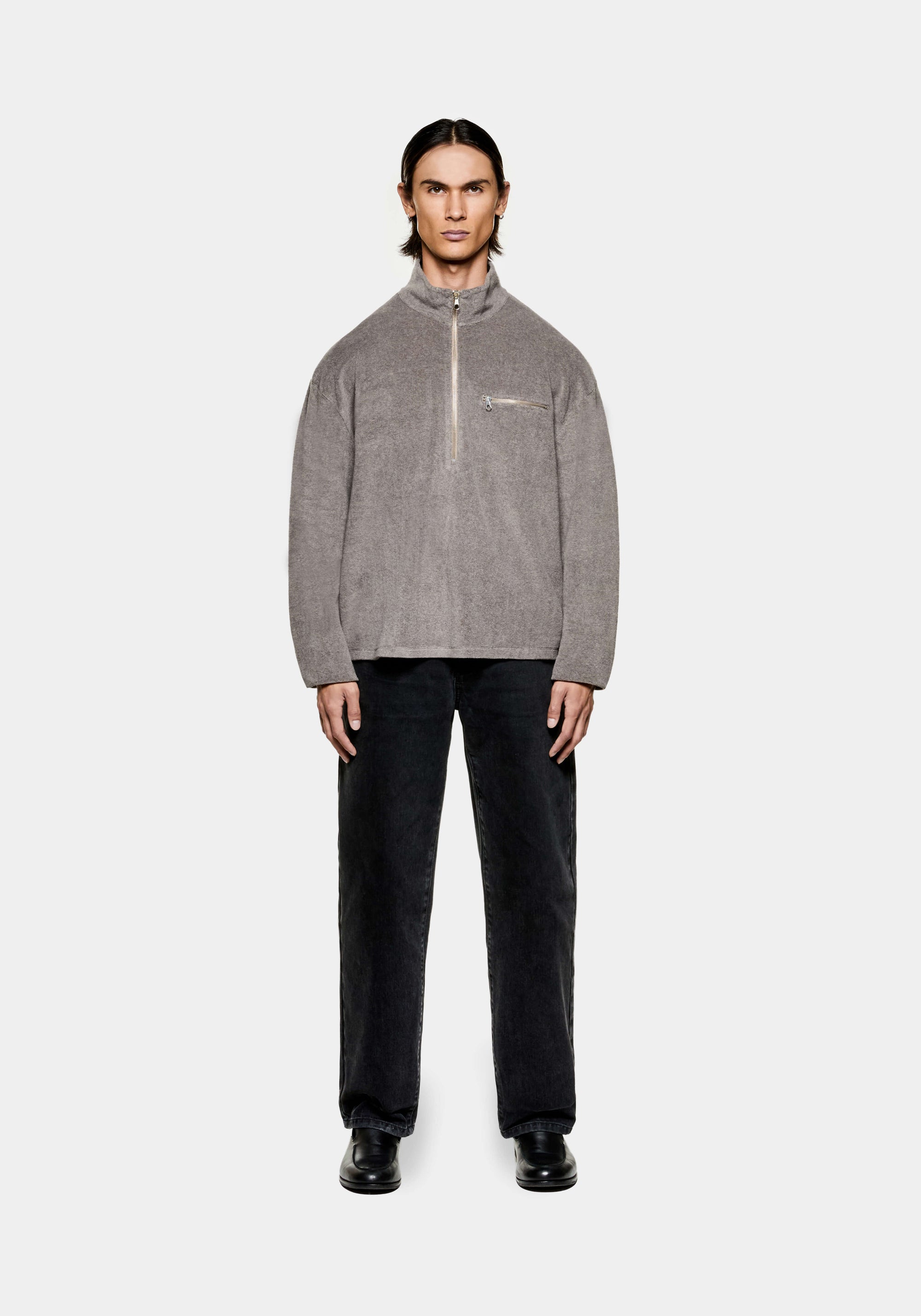 MKI TOWELLING QUARTER ZIP