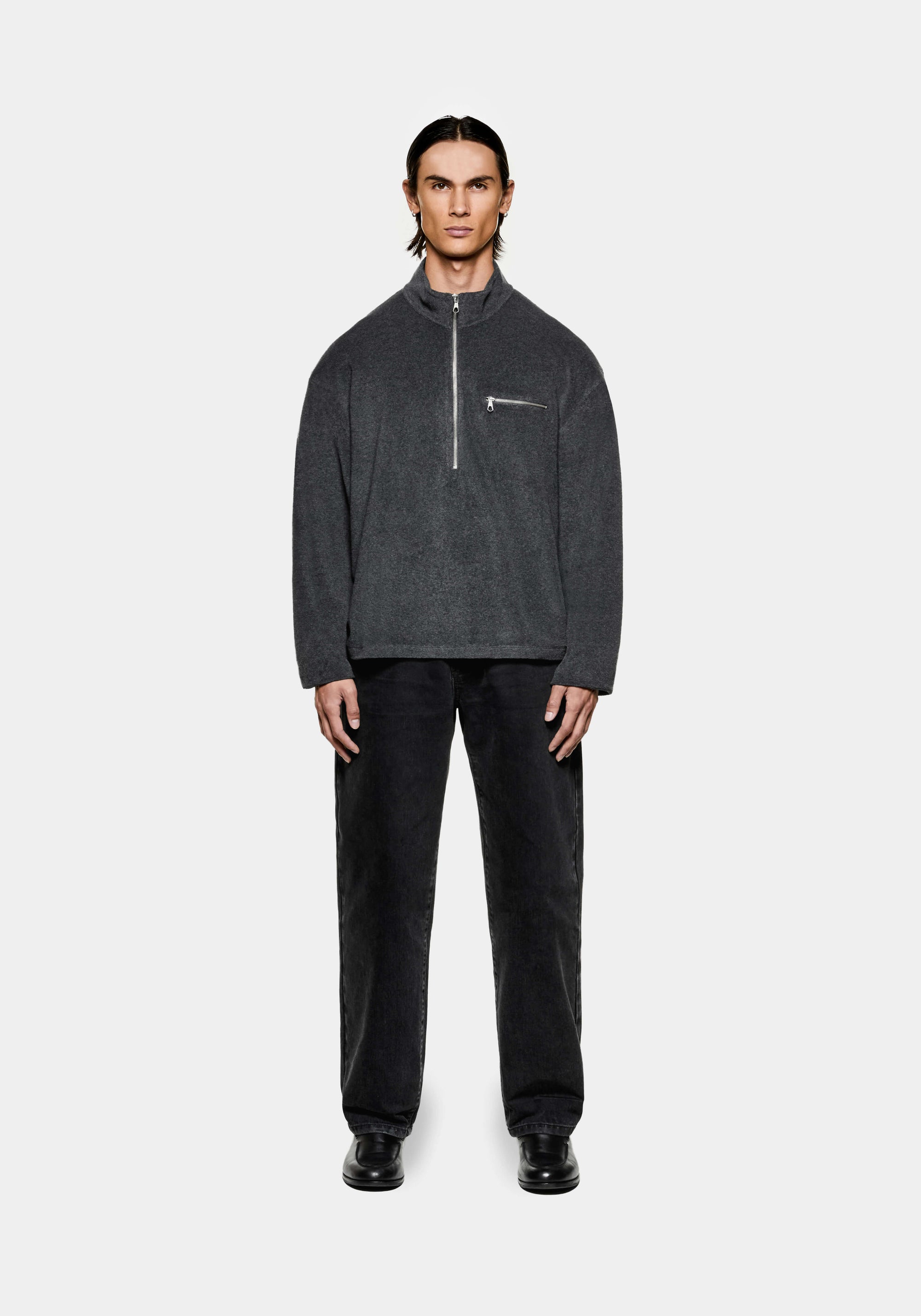 MKI TOWELLING QUARTER ZIP