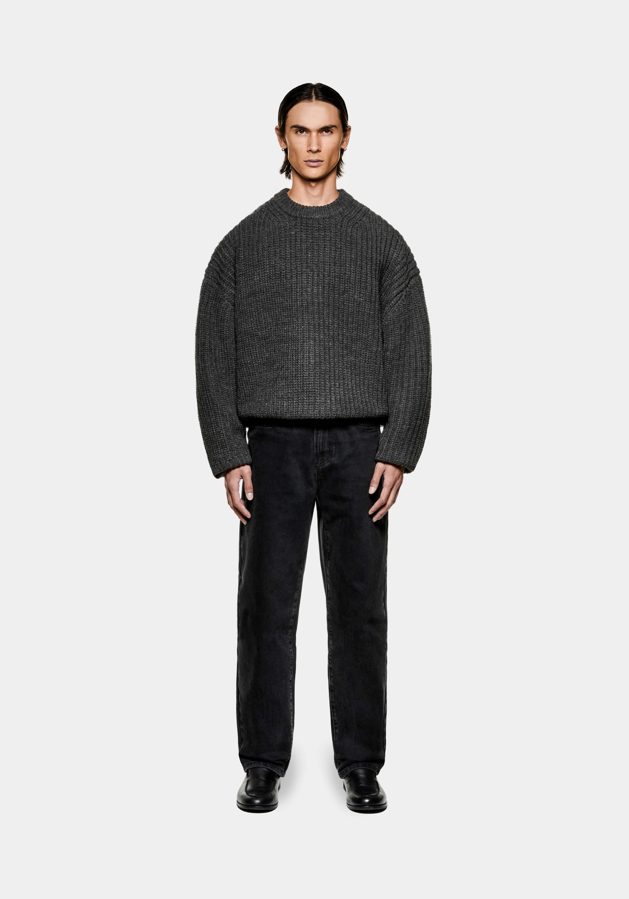 MKI CHUNKY RIB KNIT CREWNECK