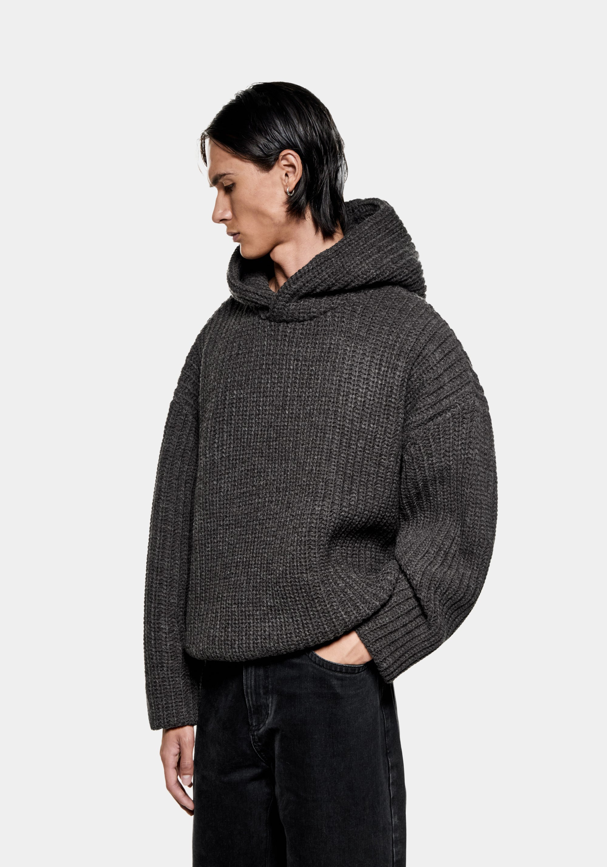 MKI CHUNKY RIB KNIT HOODY