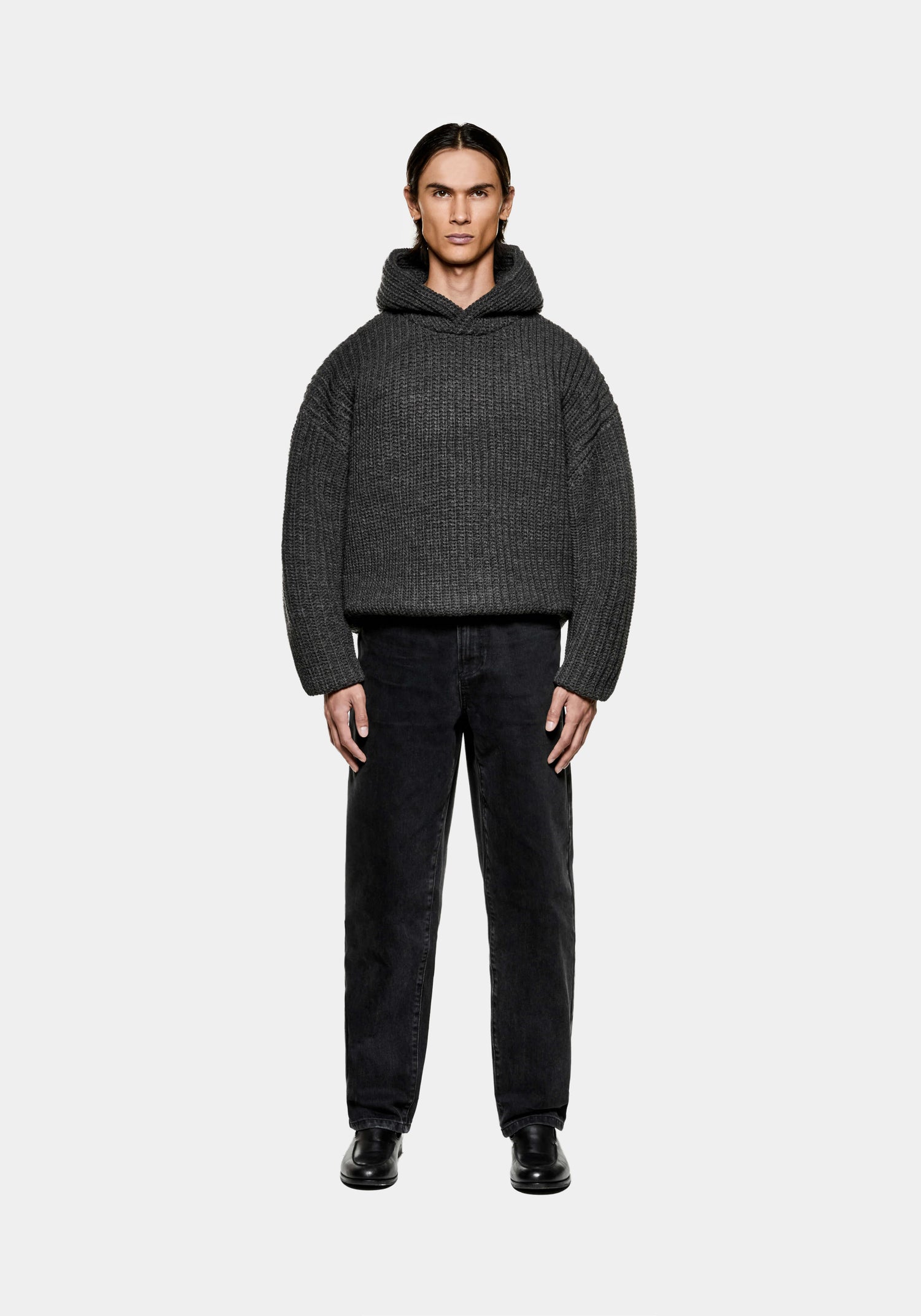 MKI CHUNKY RIB KNIT HOODY