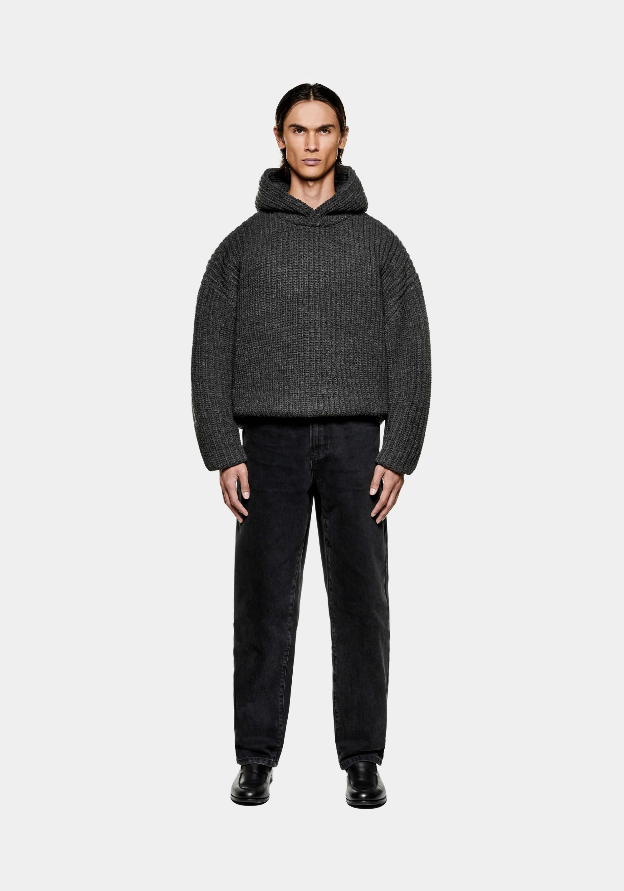 MKI CHUNKY RIB KNIT HOODY