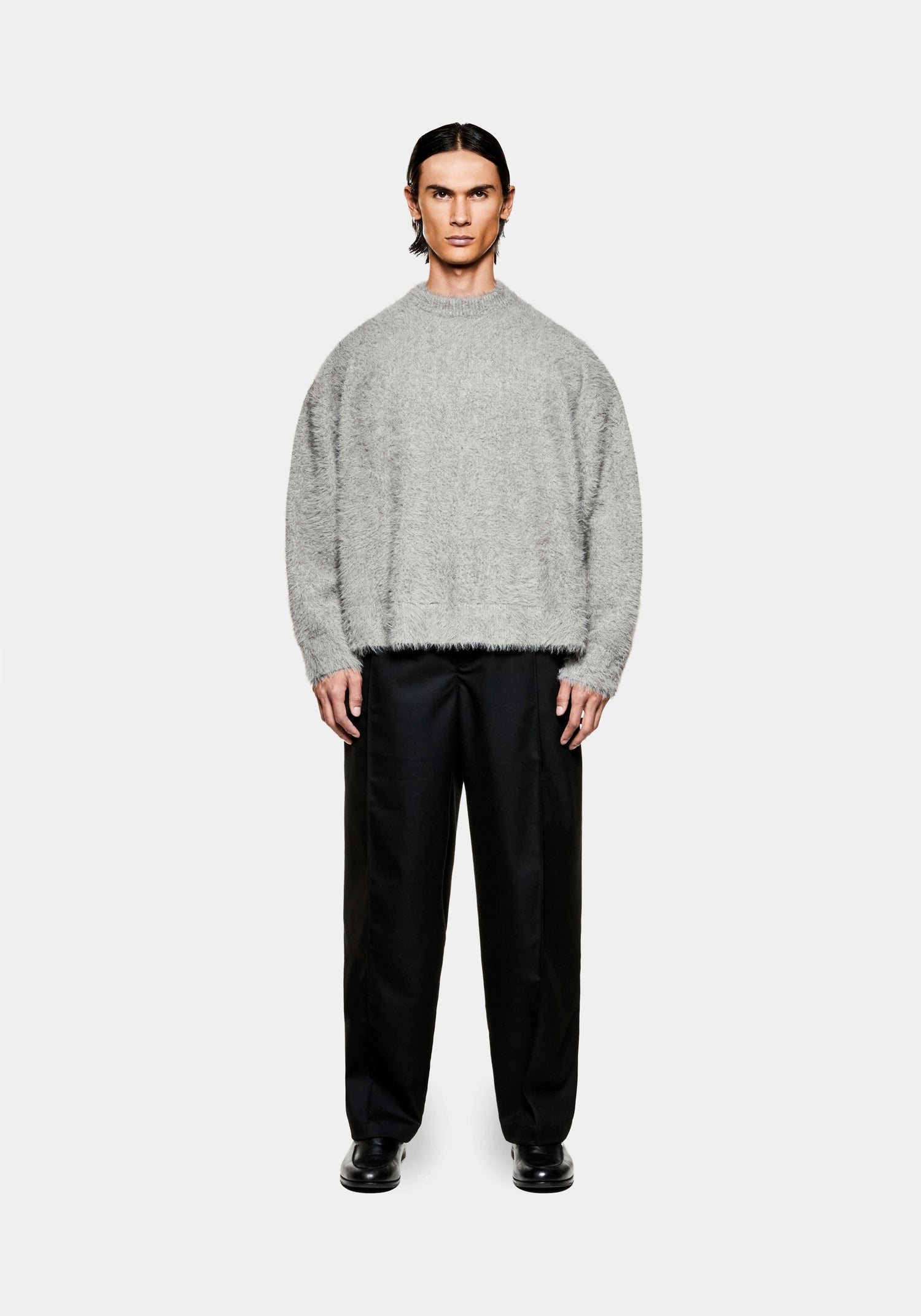 MKI FAUX ALPACA KNIT CREWNECK