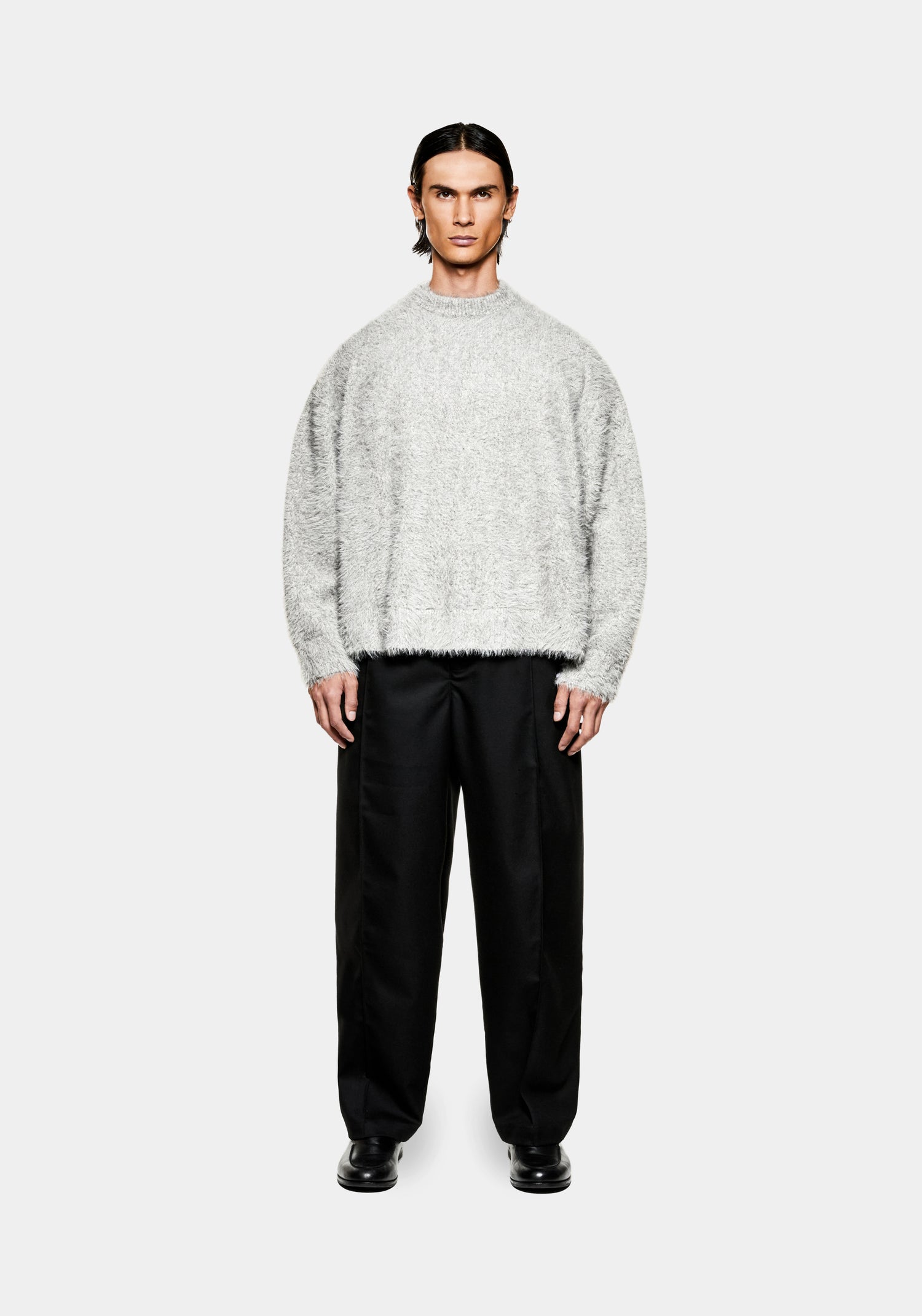 MKI FAUX ALPACA KNIT CREWNECK