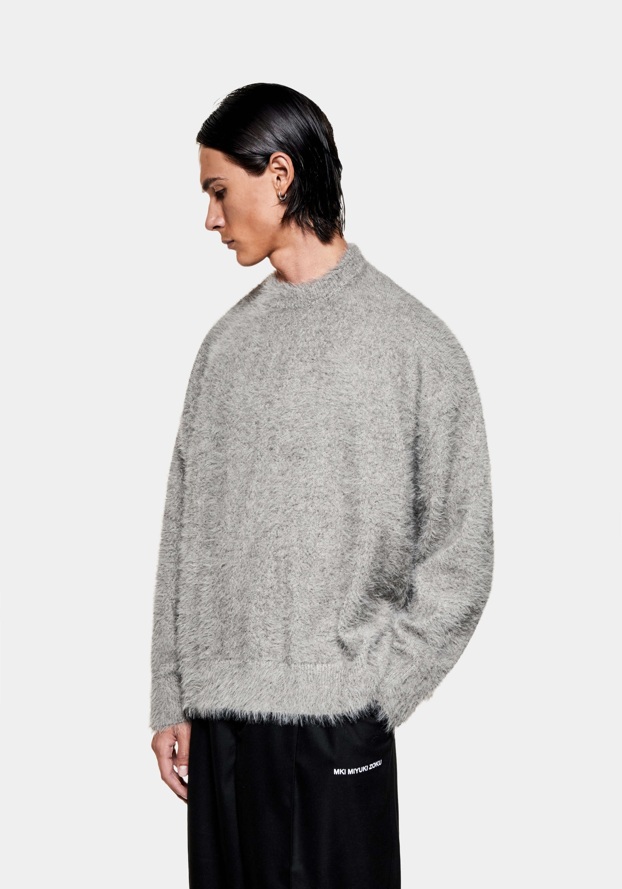 MKI FAUX ALPACA KNIT CREWNECK