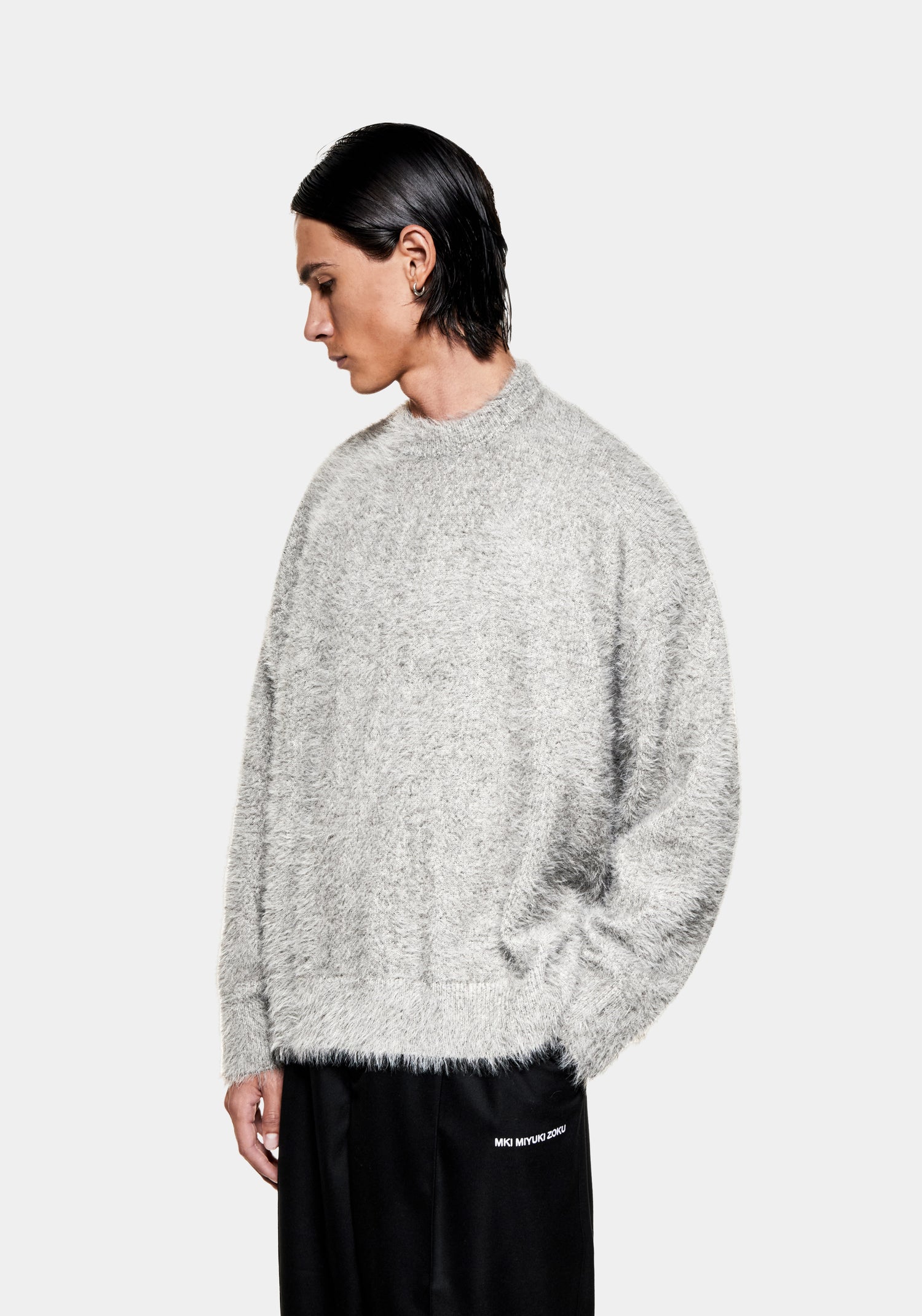 MKI FAUX ALPACA KNIT CREWNECK