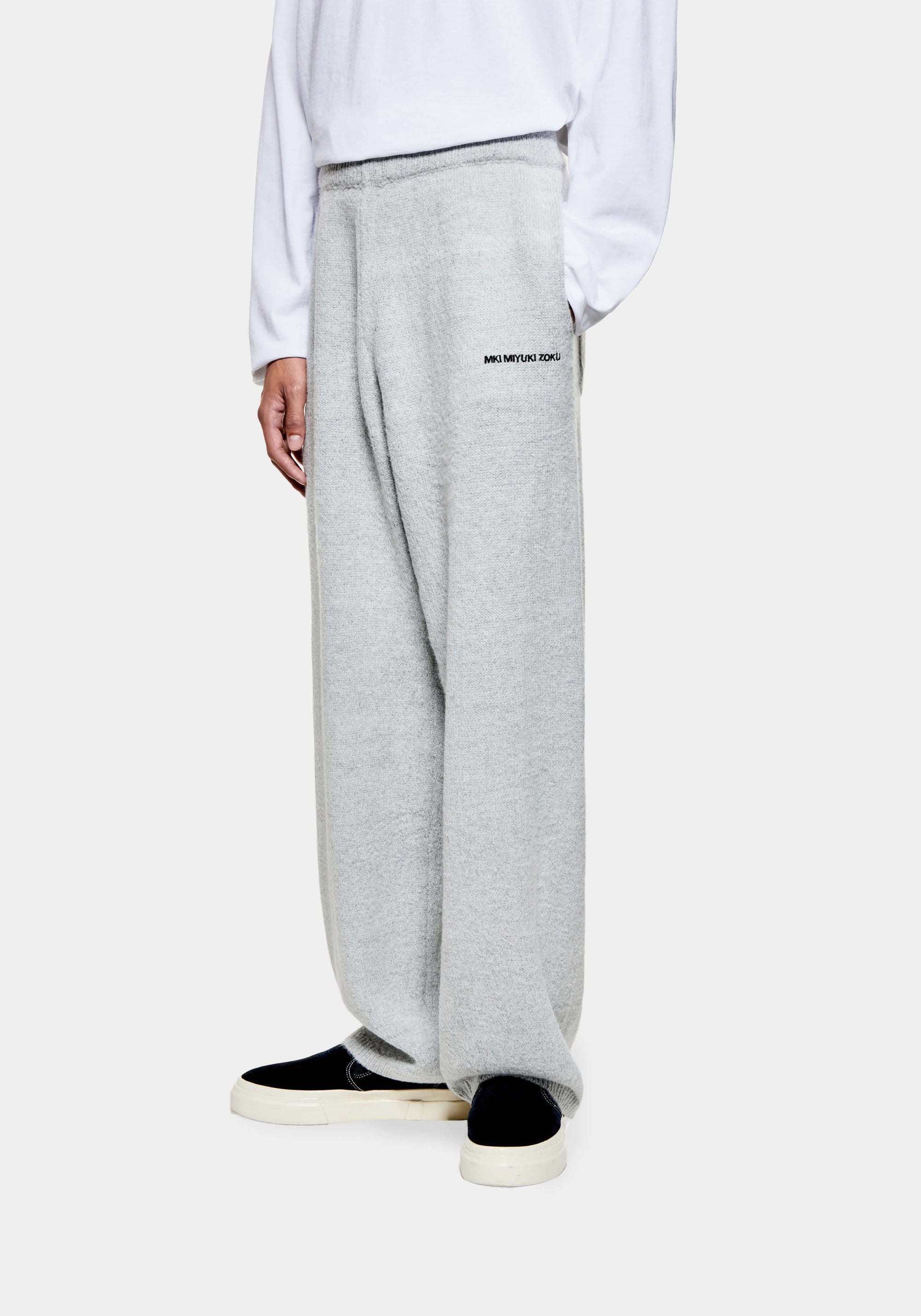 MKI MOHAIR BLEND KNIT WIDE LEG JOGGERS