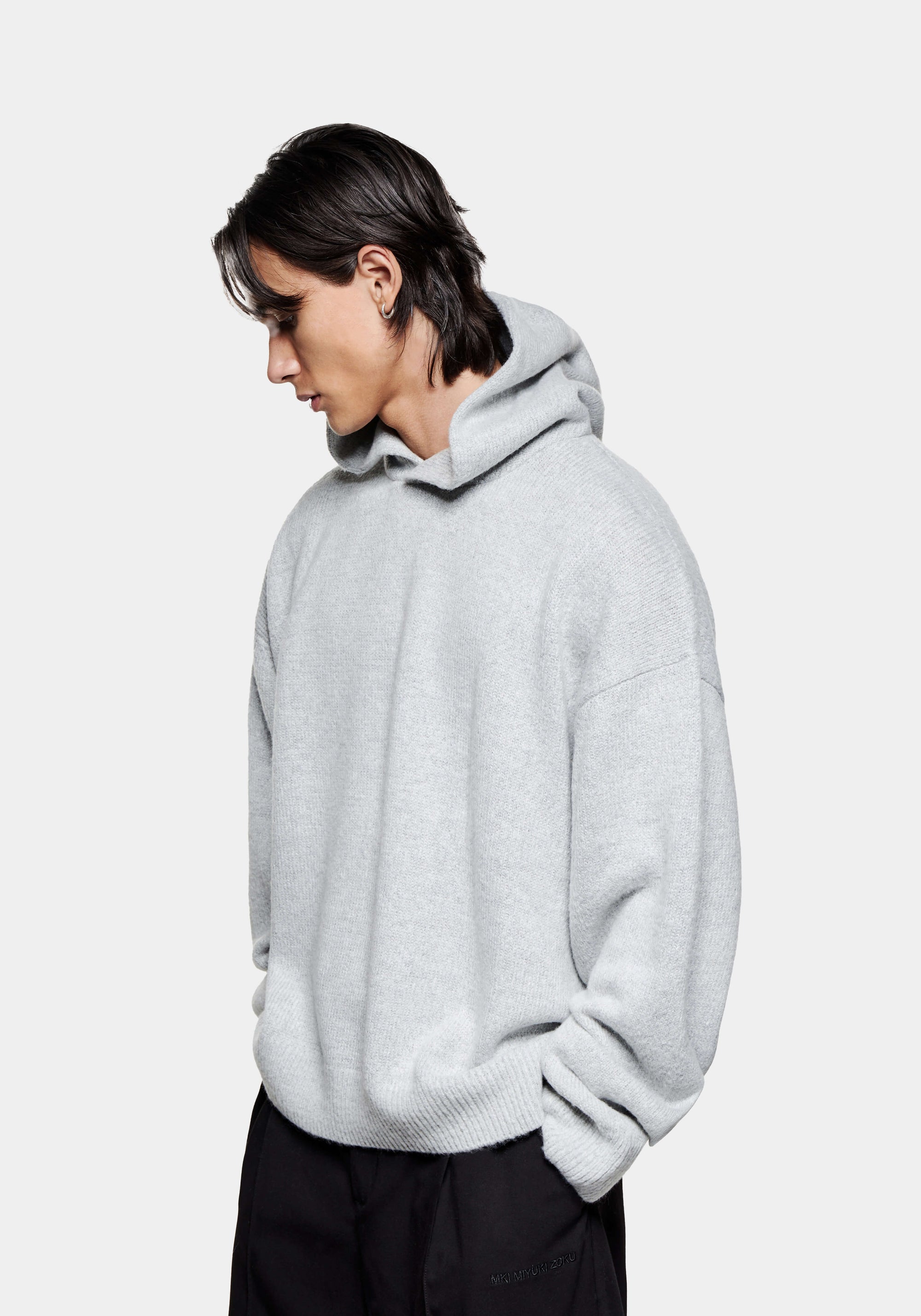 MKI MOHAIR BLEND KNIT HOODY