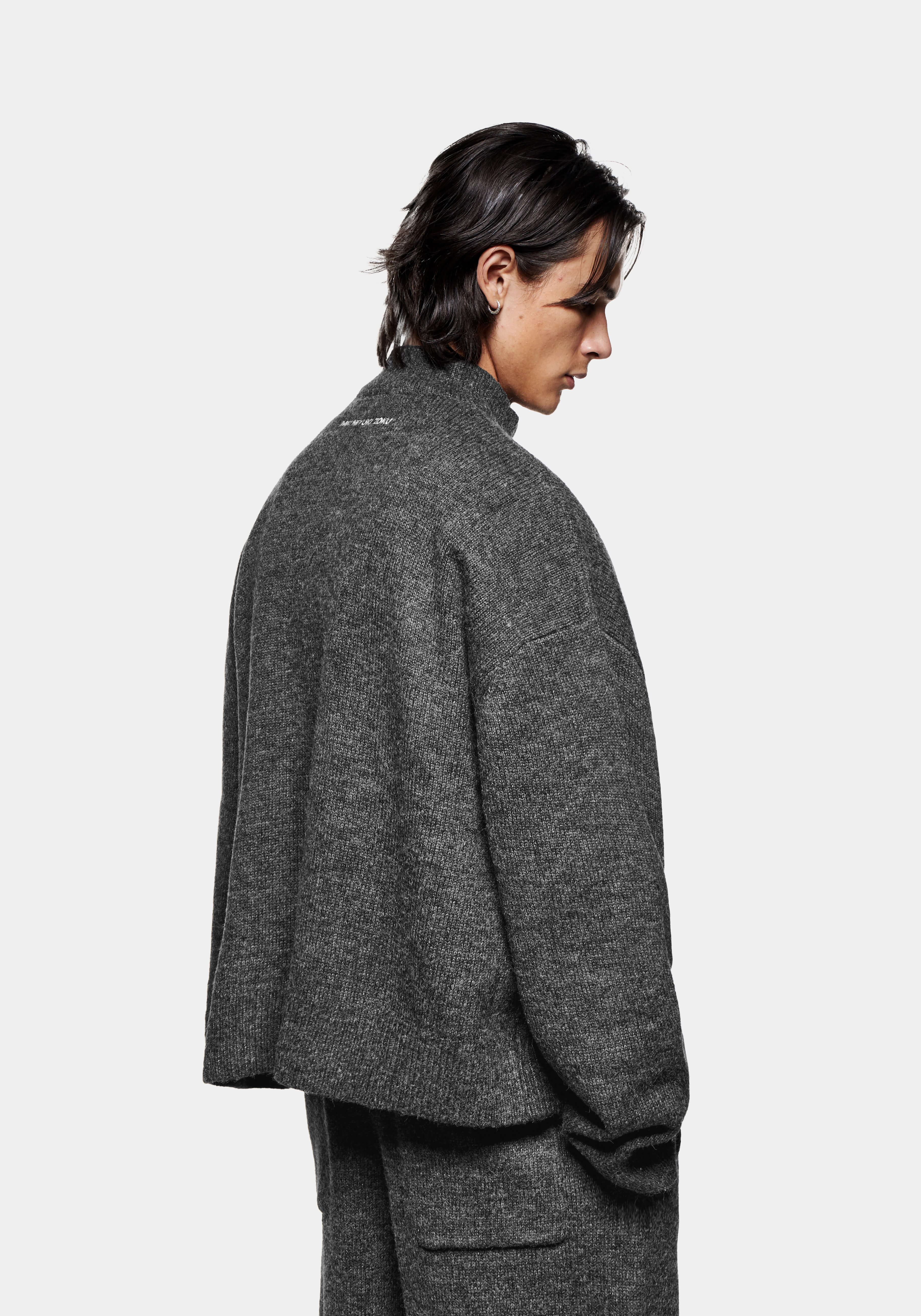 d*9様 kmrii mohair coat KMRii Extra Long Mohair Knit Sweater-LZR-7242