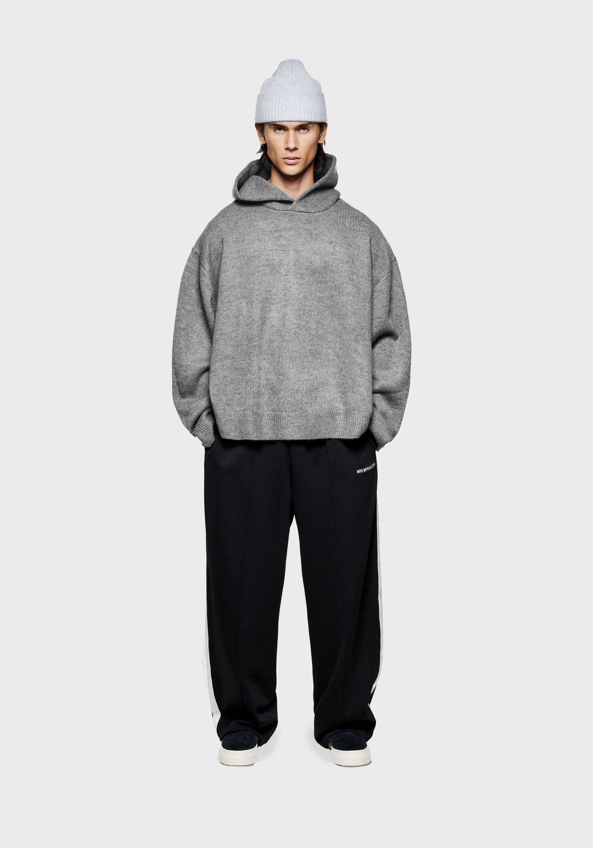 MKI MOHAIR BLEND KNIT HOODY