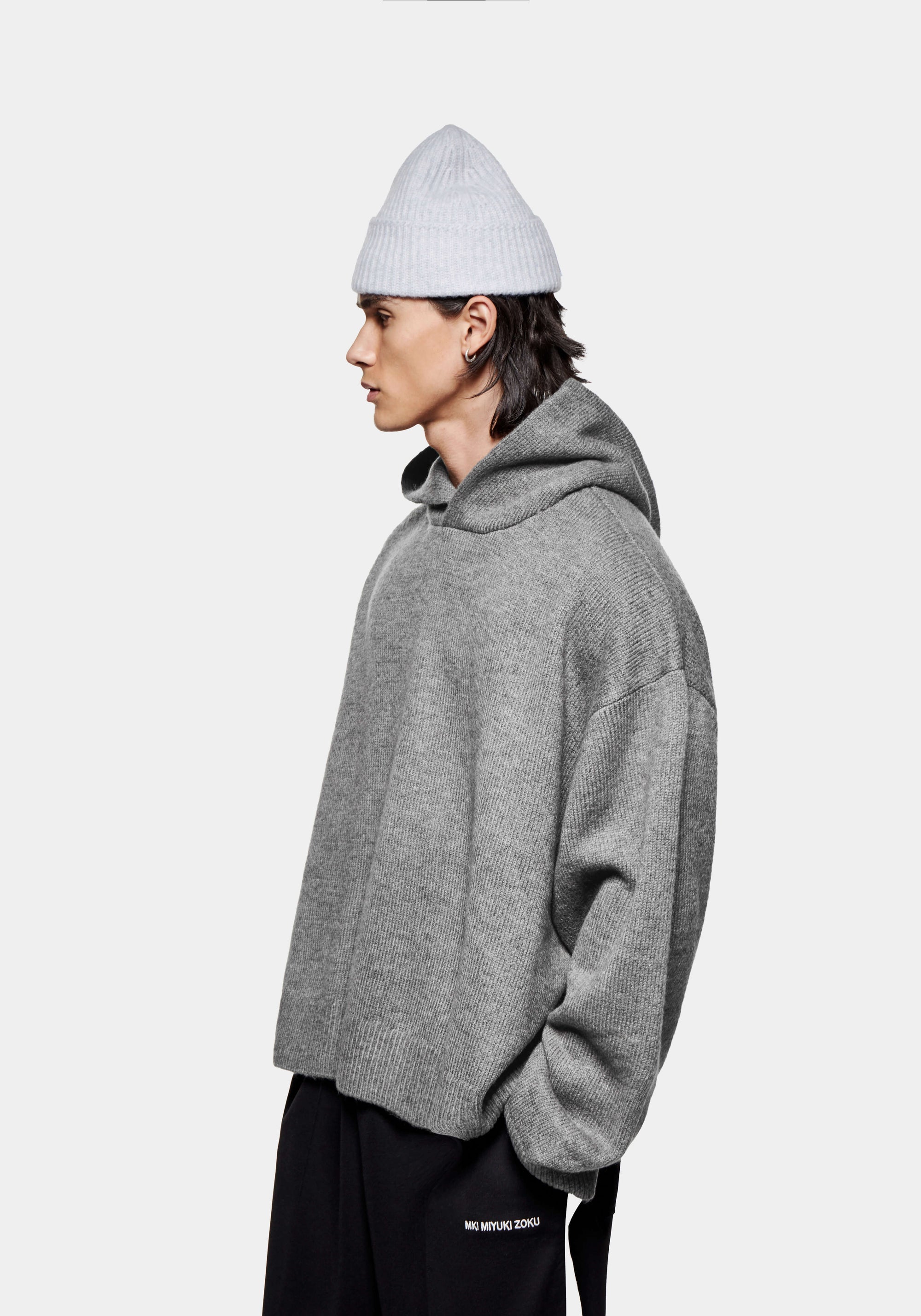 MKI MOHAIR BLEND KNIT HOODY