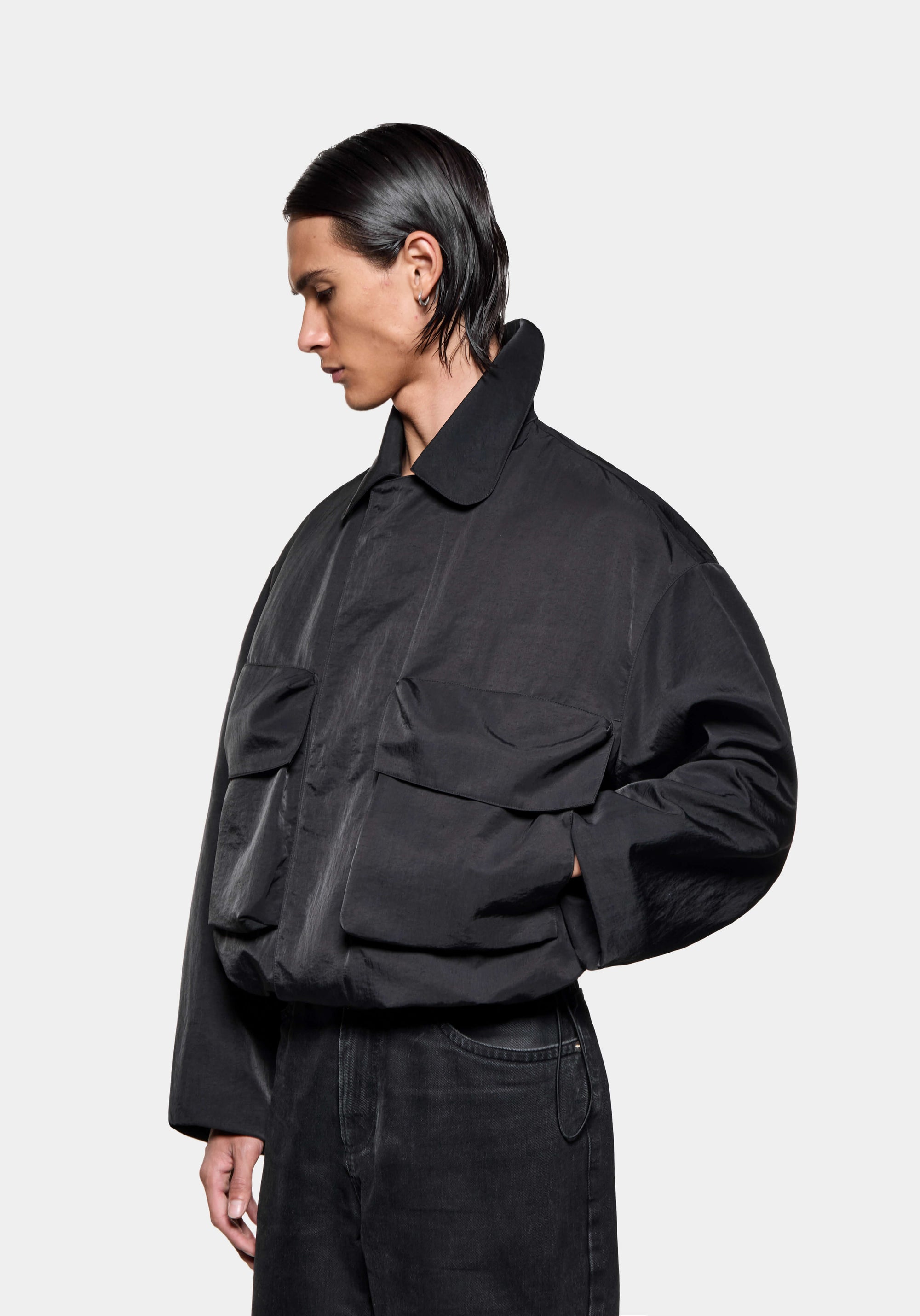 MKI SILKY NYLON PILOT JACKET