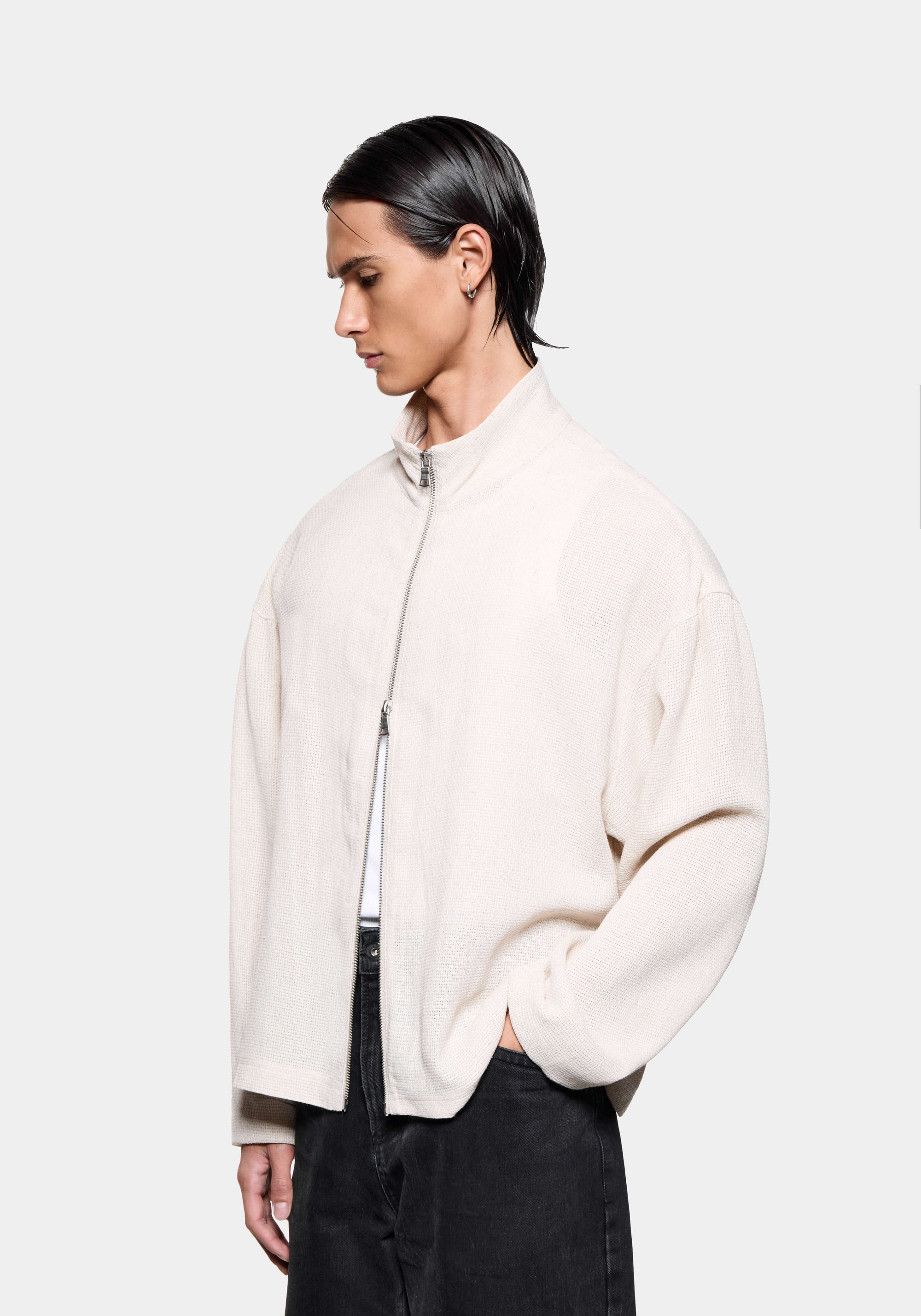 MKI BASKET WEAVE TRACK JACKET