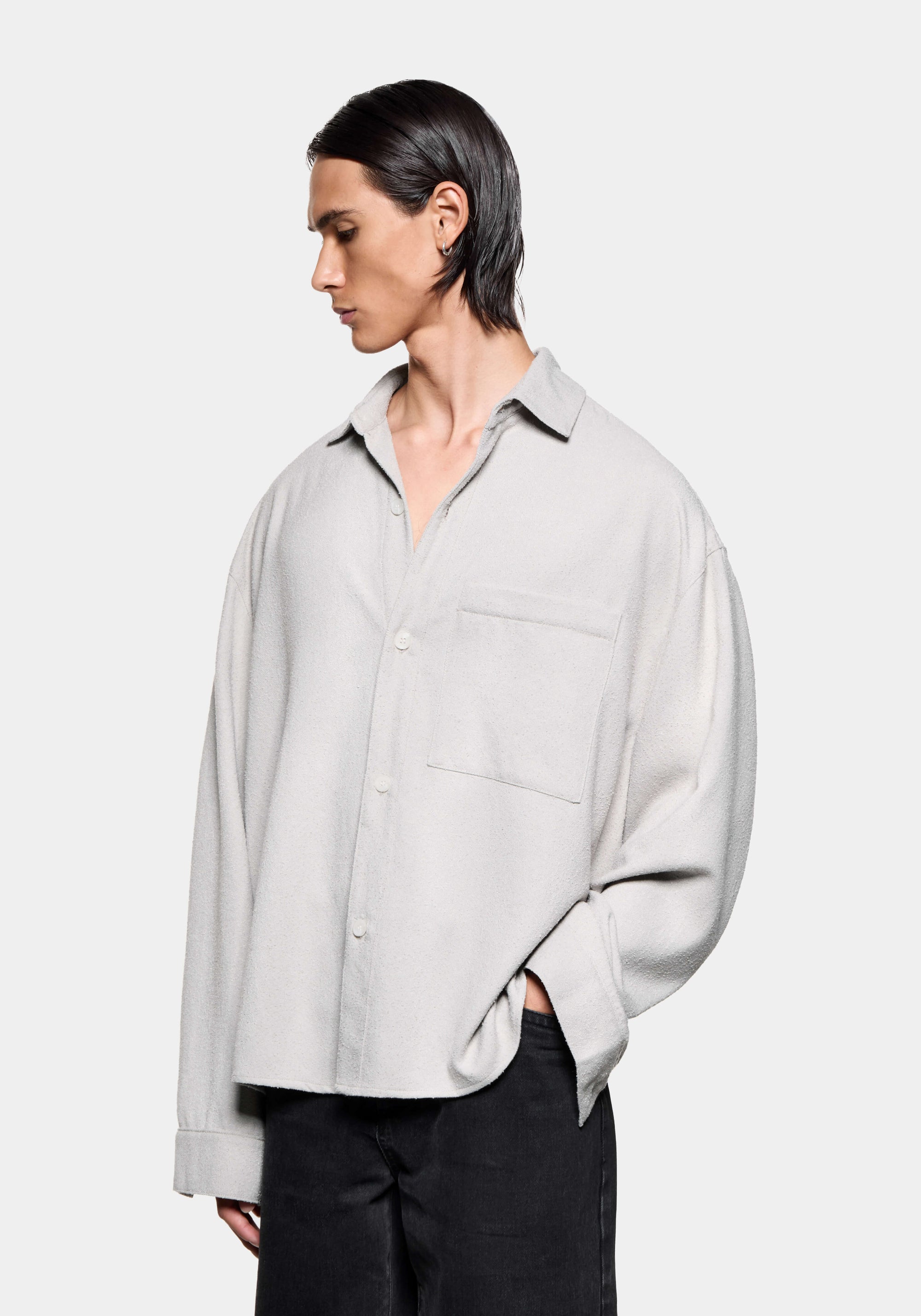 MKI TWISTED WEAVE BOX DRESS SHIRT