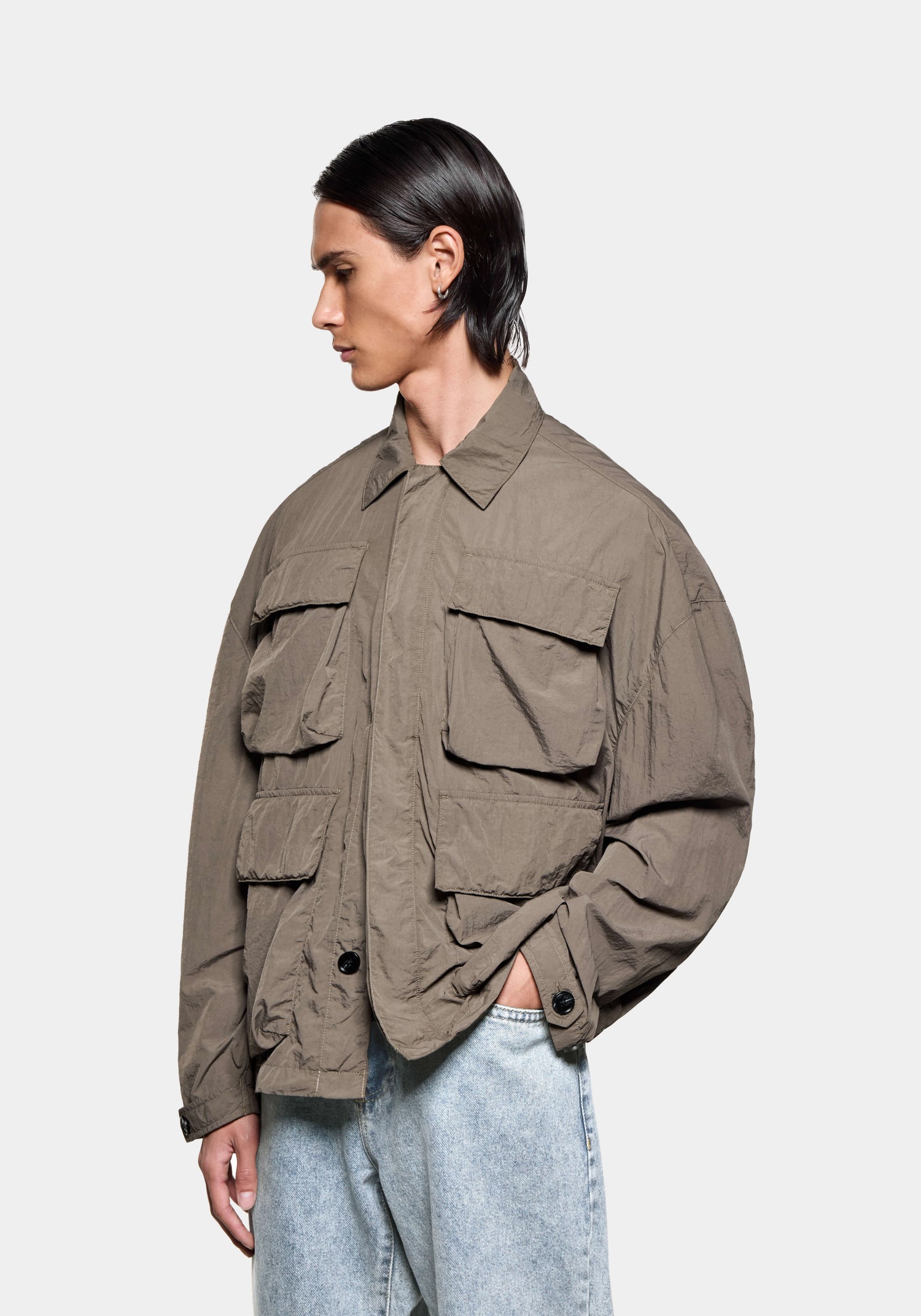 MKI GARMENT DYE BOX OVERSHIRT