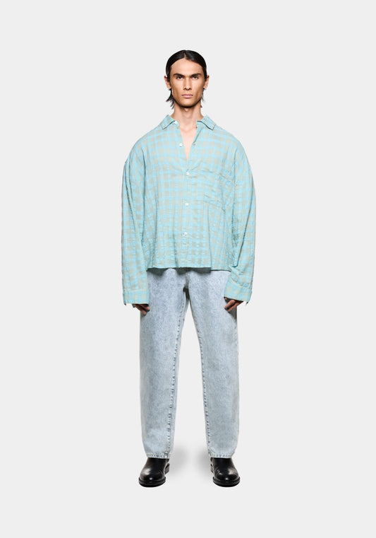 MKI GRID CHECK BOX DRESS SHIRT