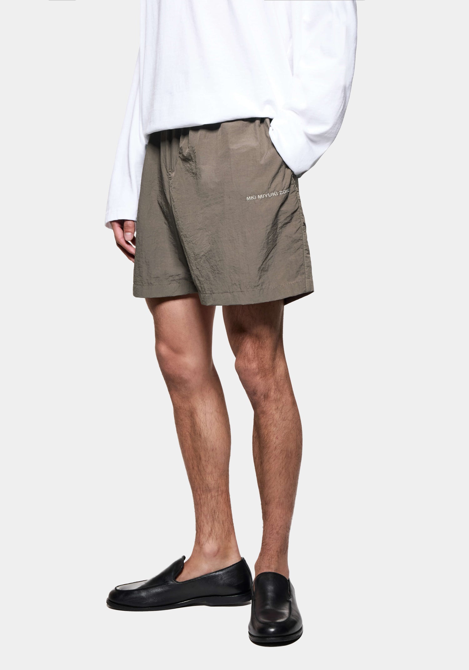 MKI GARMENT DYE WIDE LEG SHORTS