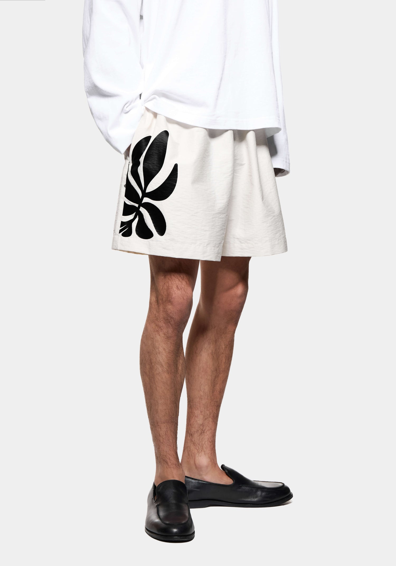 MKI BOTANICAL PRINT WIDE LEG SHORTS