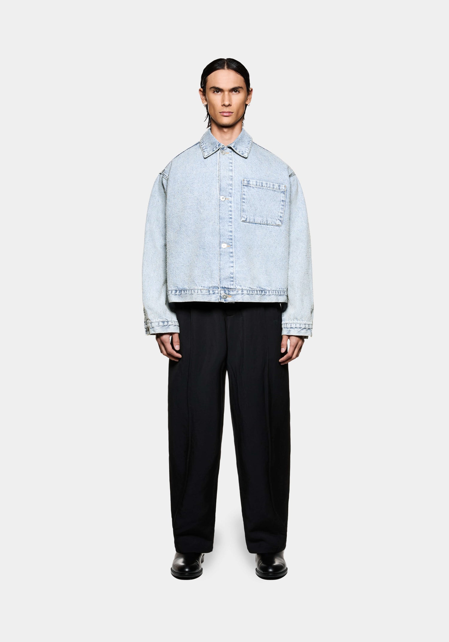 MKI TWISTED WEAVE TRUCKER JACKET