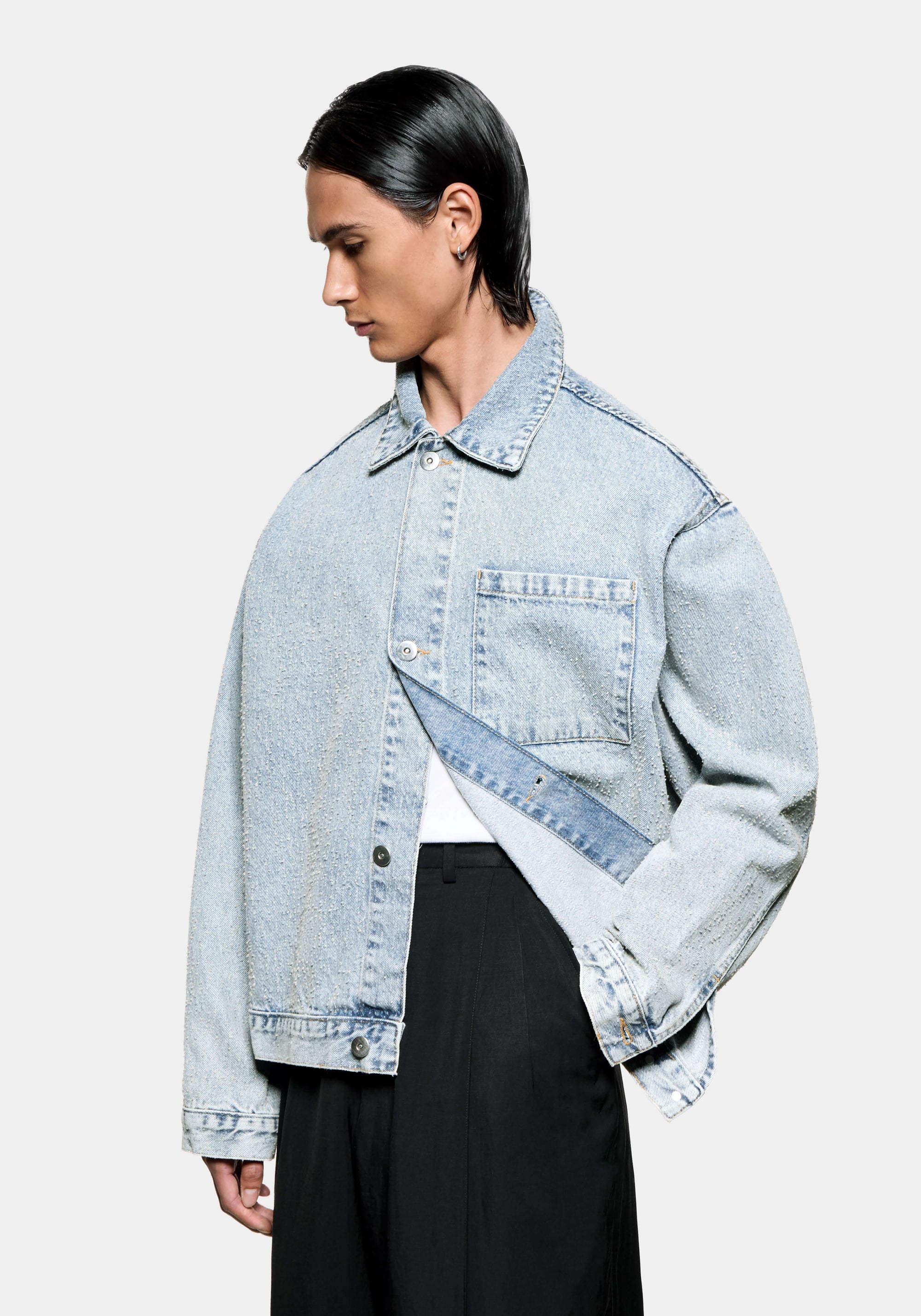 MKI TWISTED WEAVE TRUCKER JACKET