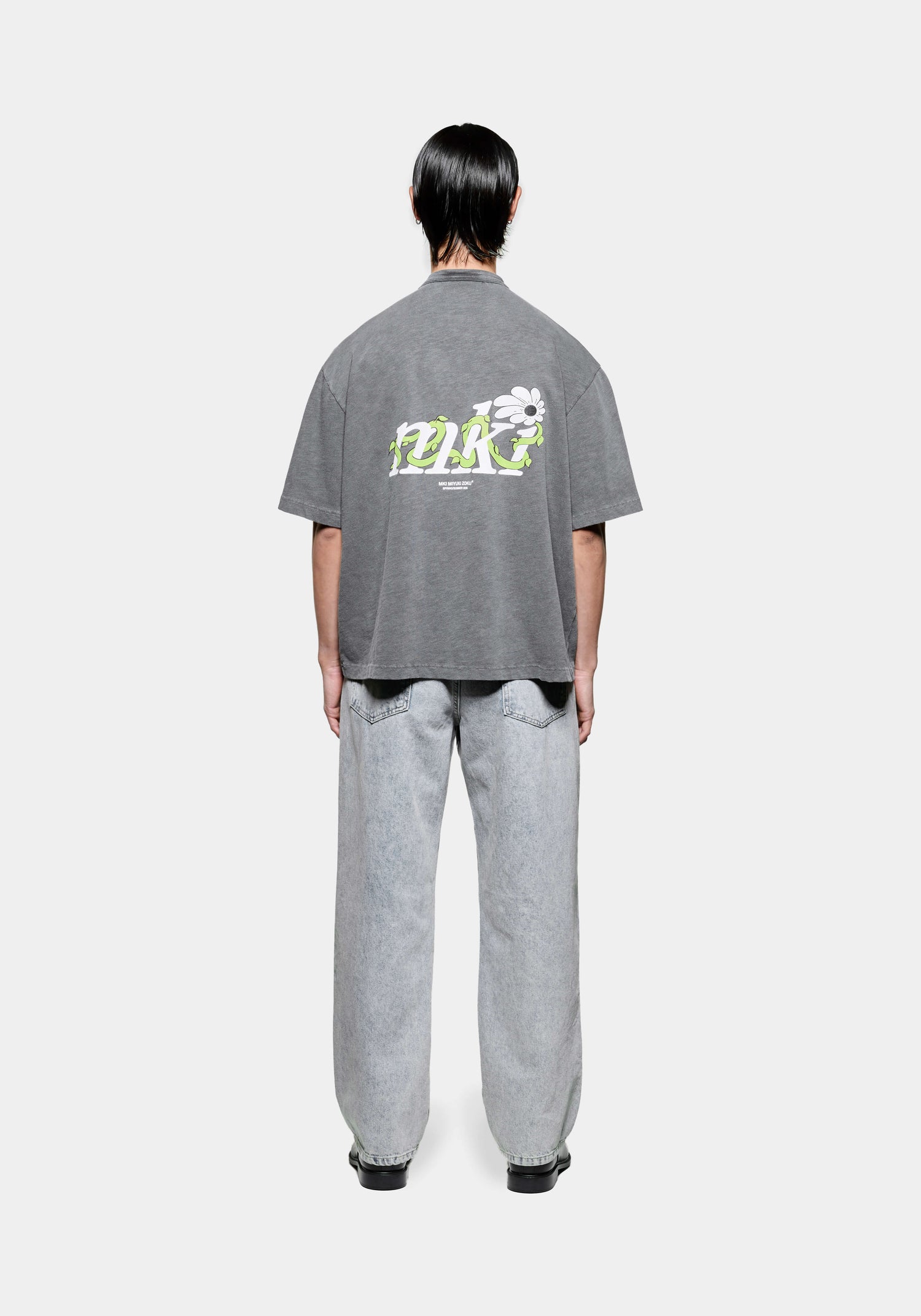 MKI FLORAL VINE 220GSM SLUB T-SHIRT