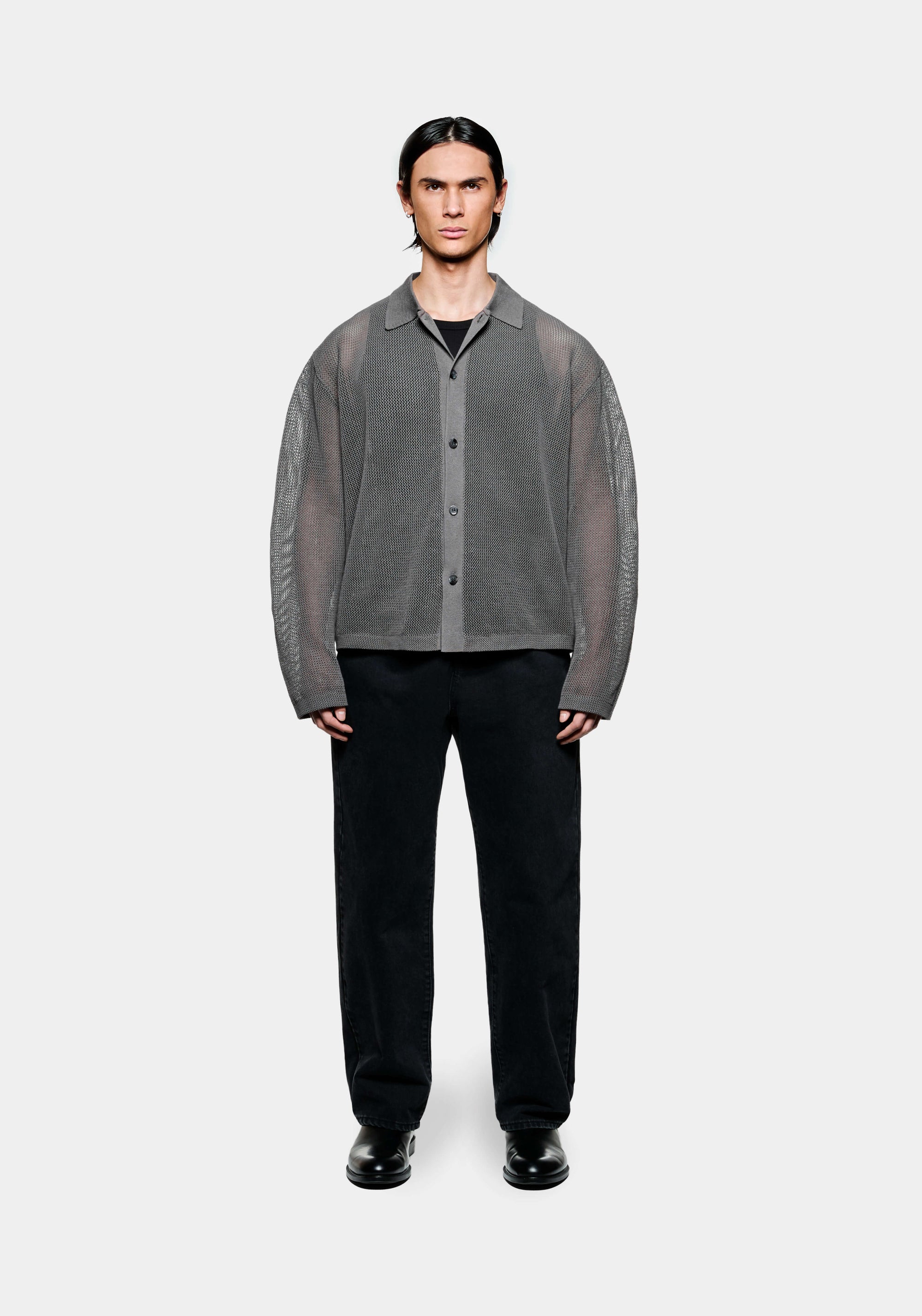 MKI LINEN LOOSE KNIT CARDIGAN