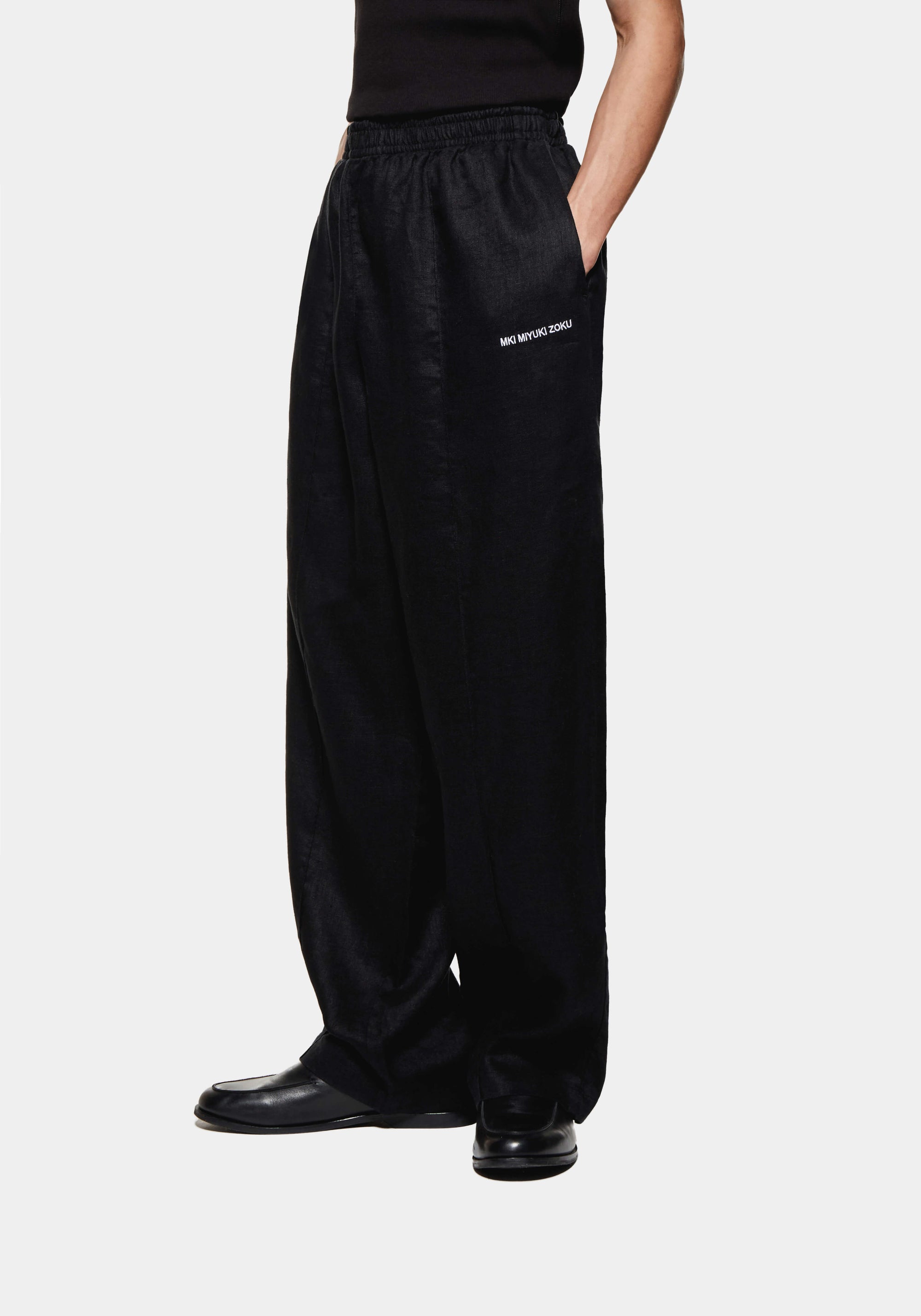 MKI LINEN WIDE LEG TROUSERS