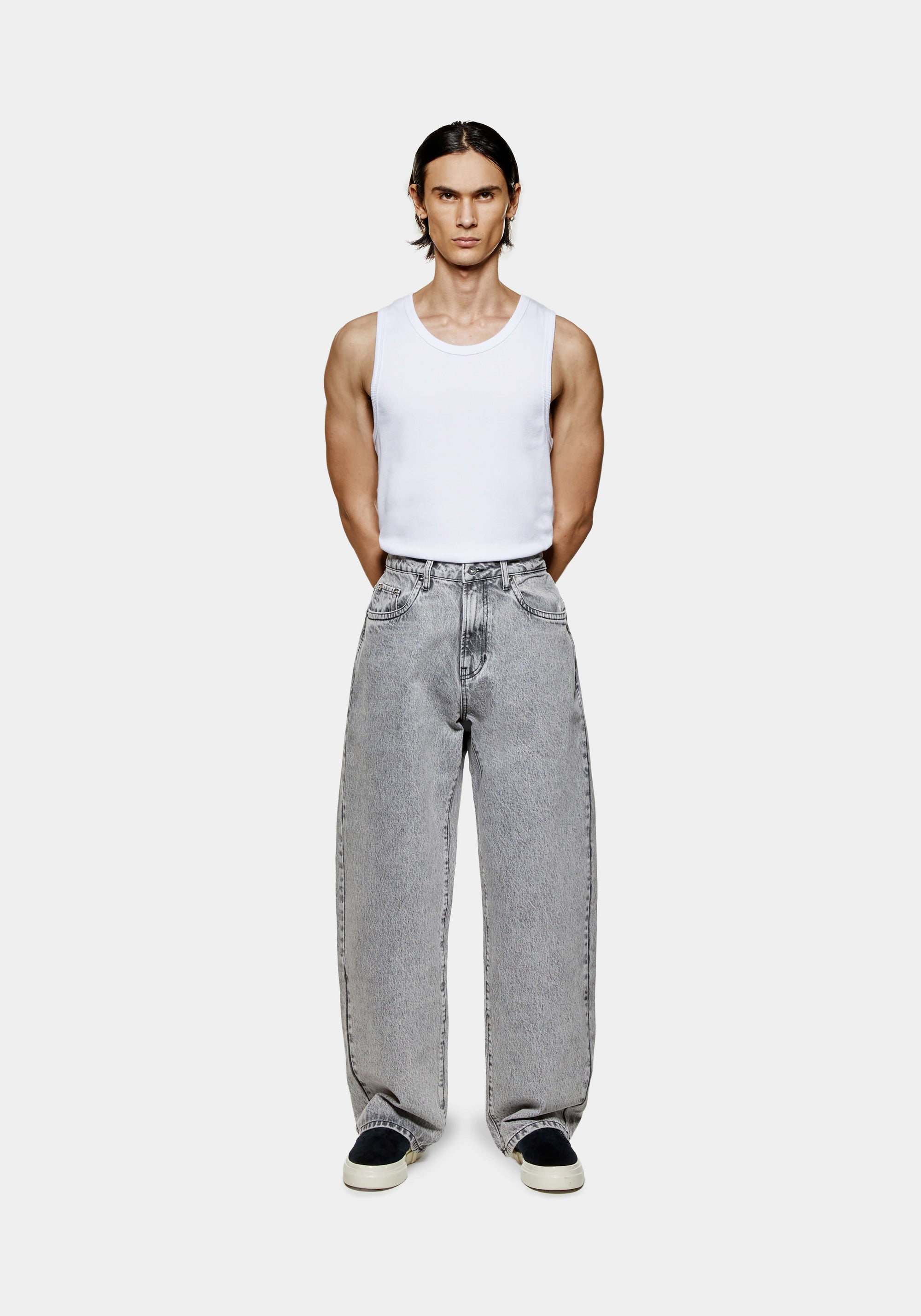 MKI DENIM WIDE LEG JEAN