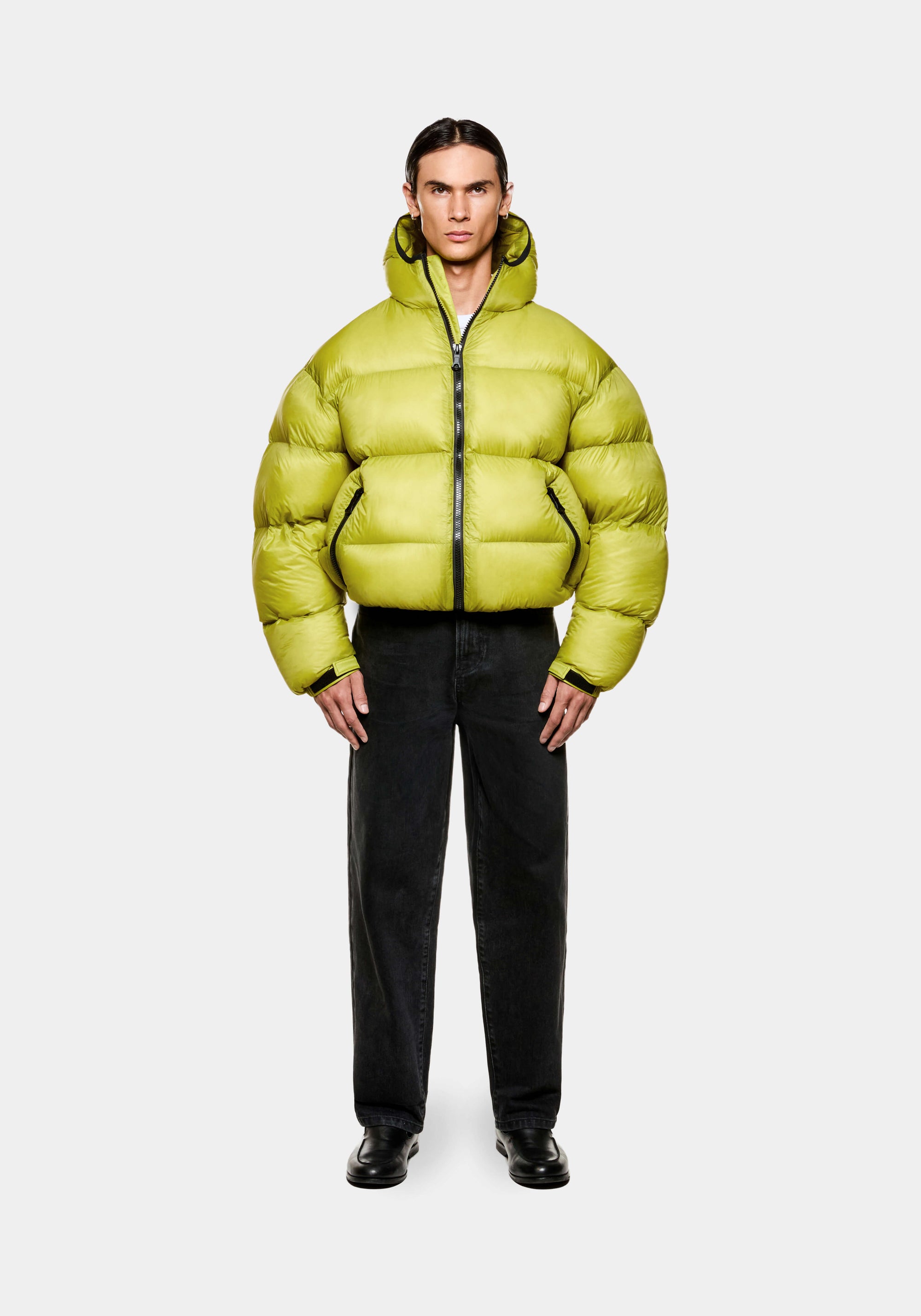 MKI TRANSLUCENT HOODED BUBBLE JACKET