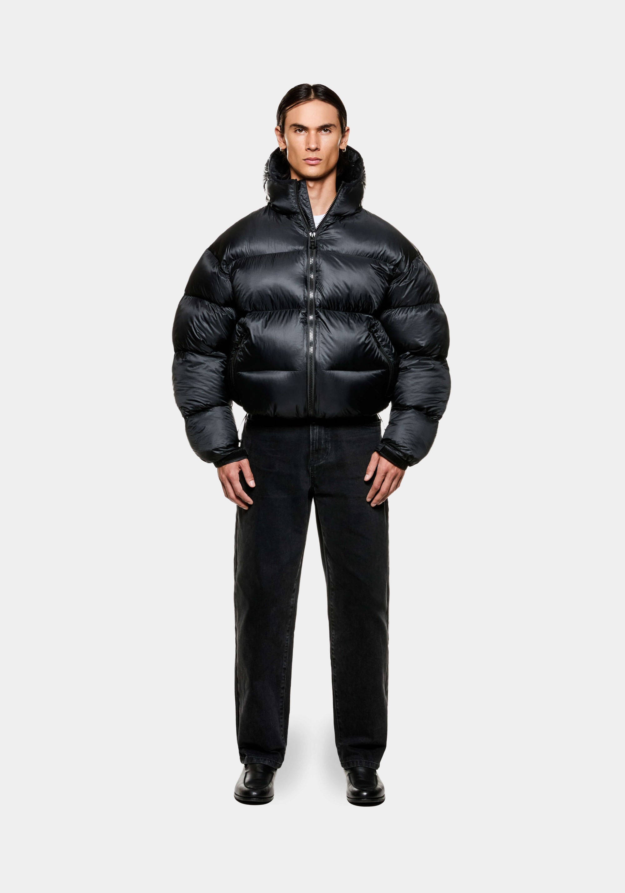 MKI TRANSLUCENT HOODED BUBBLE JACKET