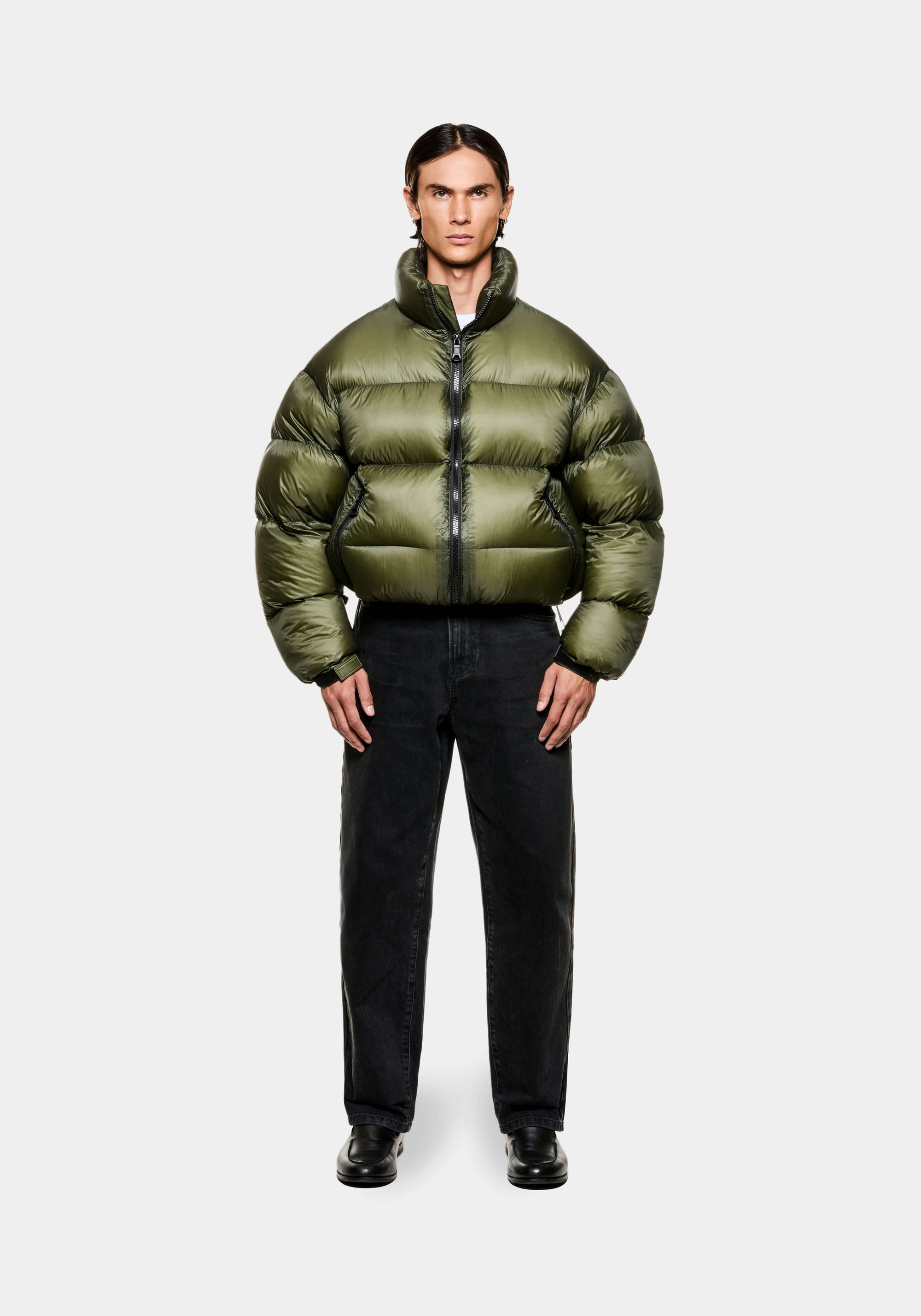 MKI TRANSLUCENT FUNNEL NECK BUBBLE JACKET