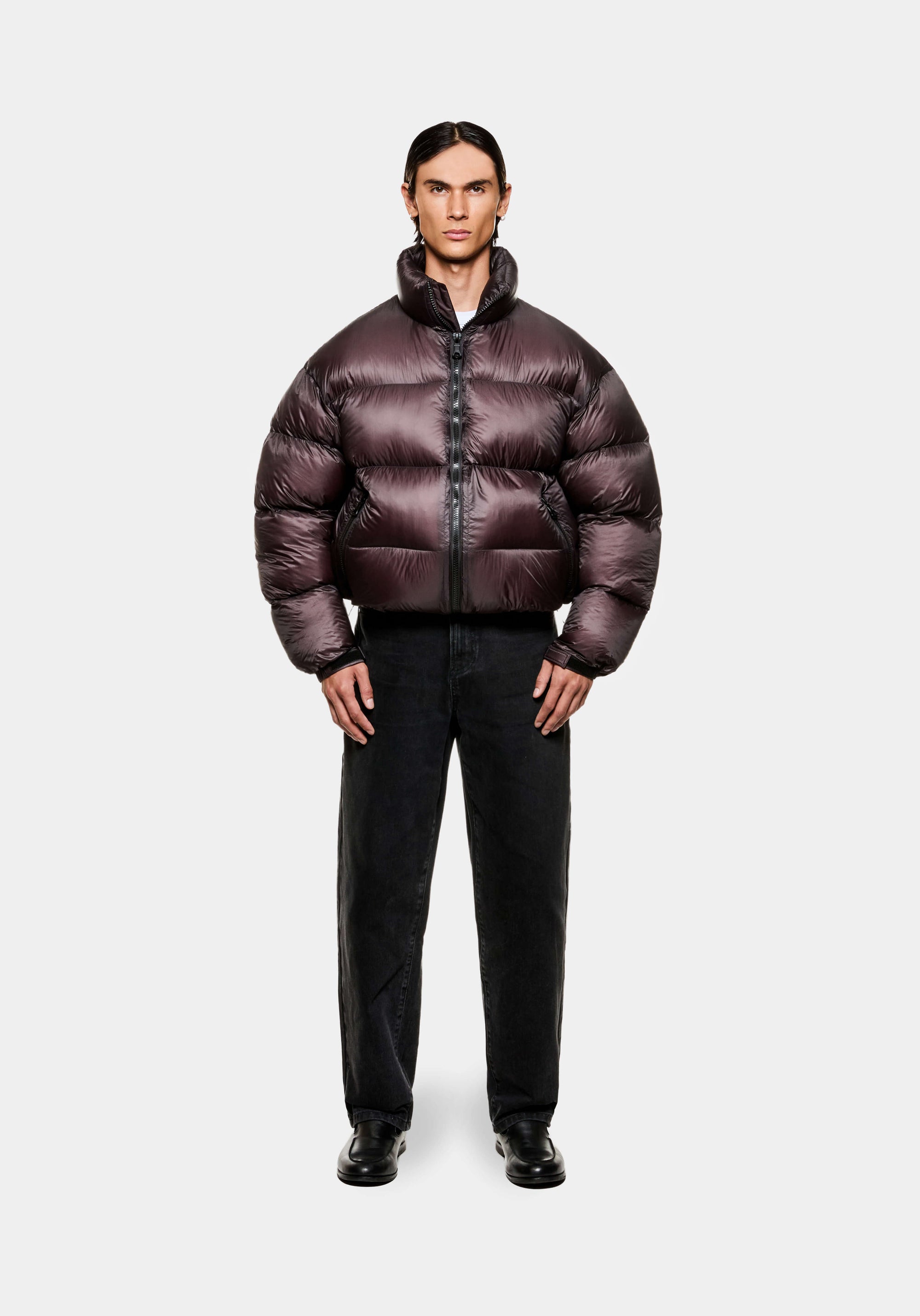 MKI TRANSLUCENT FUNNEL NECK BUBBLE JACKET