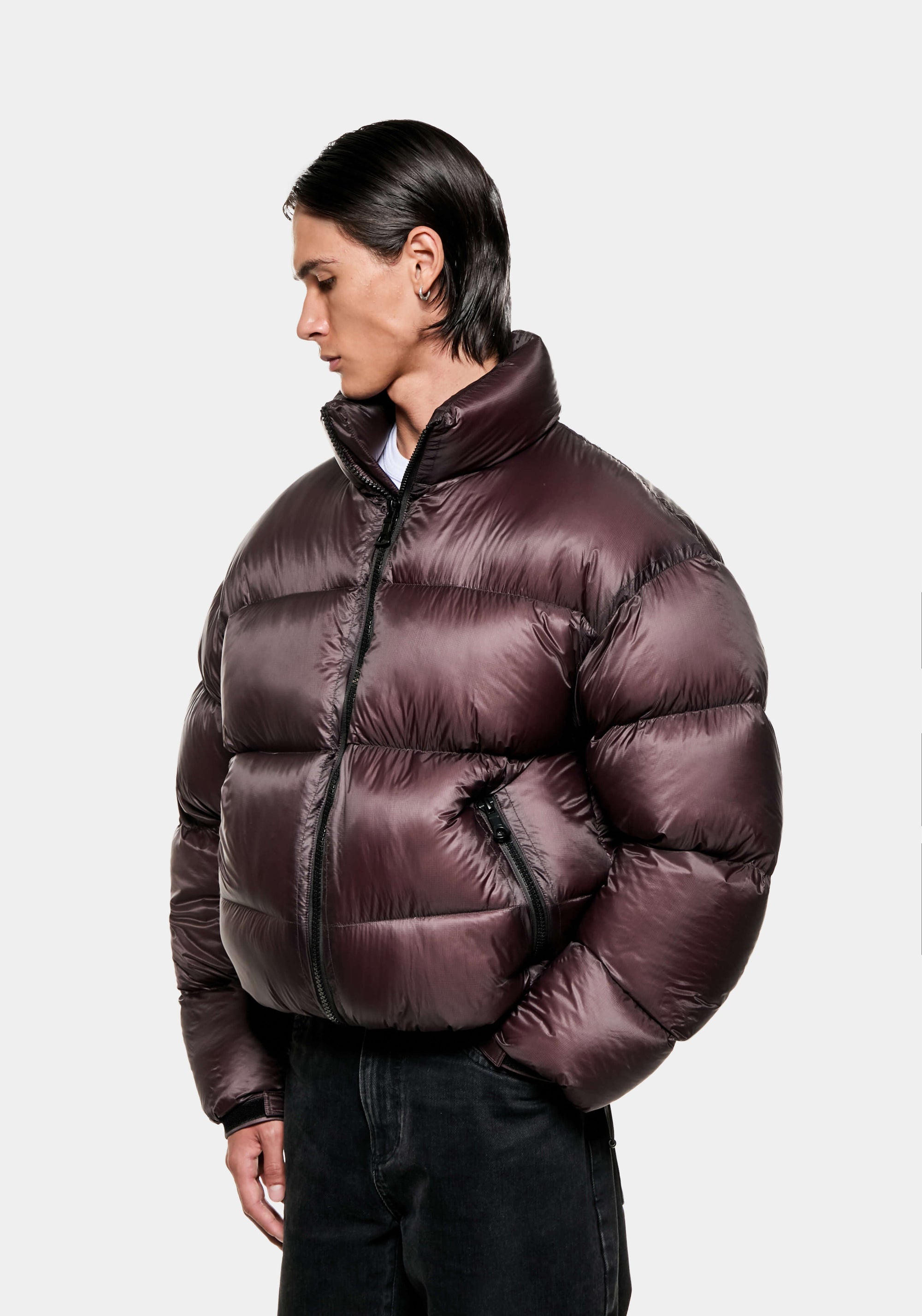 MKI TRANSLUCENT FUNNEL NECK BUBBLE JACKET