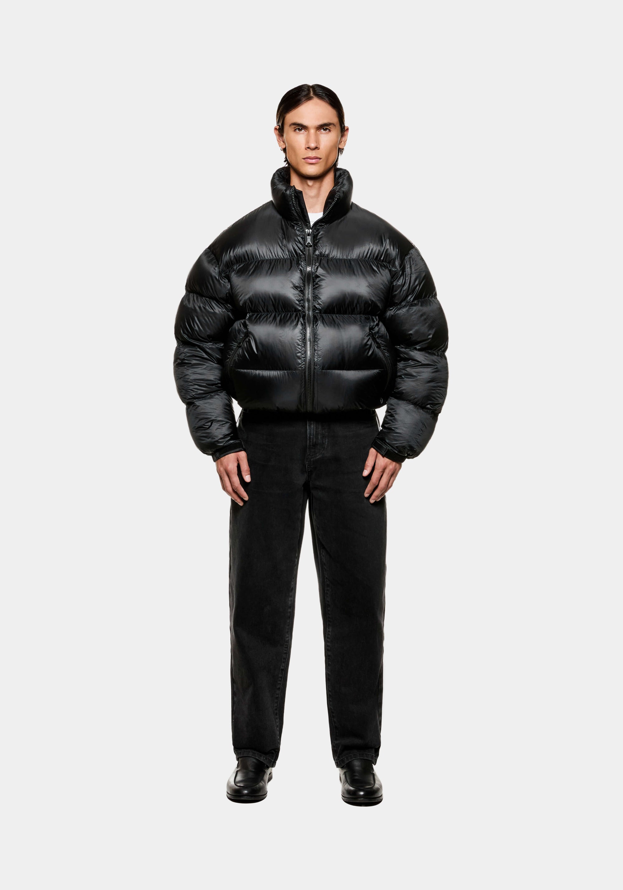 MKI TRANSLUCENT FUNNEL NECK BUBBLE JACKET