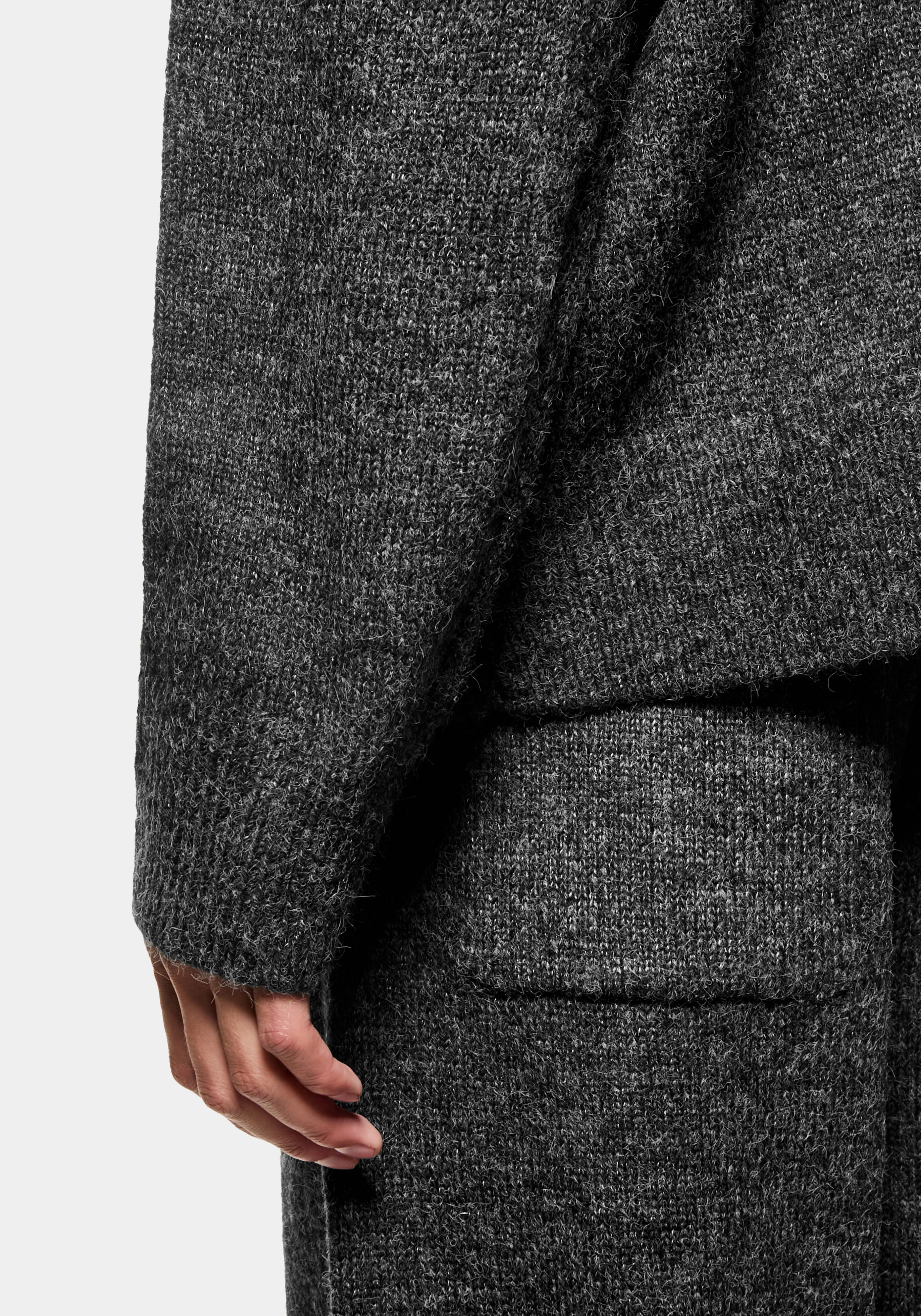 MKI CHARCOAL MOHAIR BLEND KNIT CREWNECK – MKI MIYUKI ZOKU®