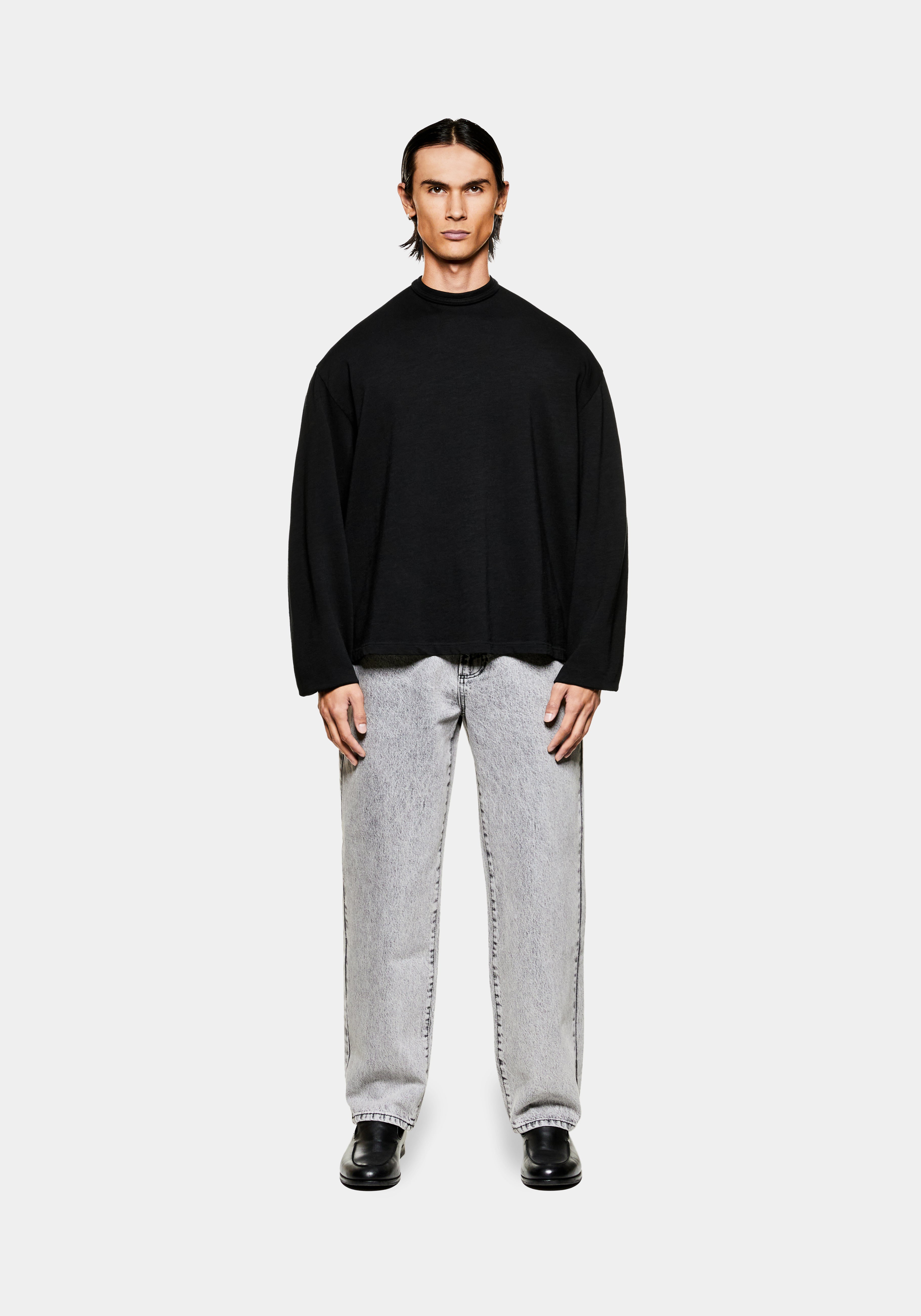 MKI 220 GSM SLUB LONGSLEEVE T-SHIRT – BLACK – MKI MIYUKI ZOKU®