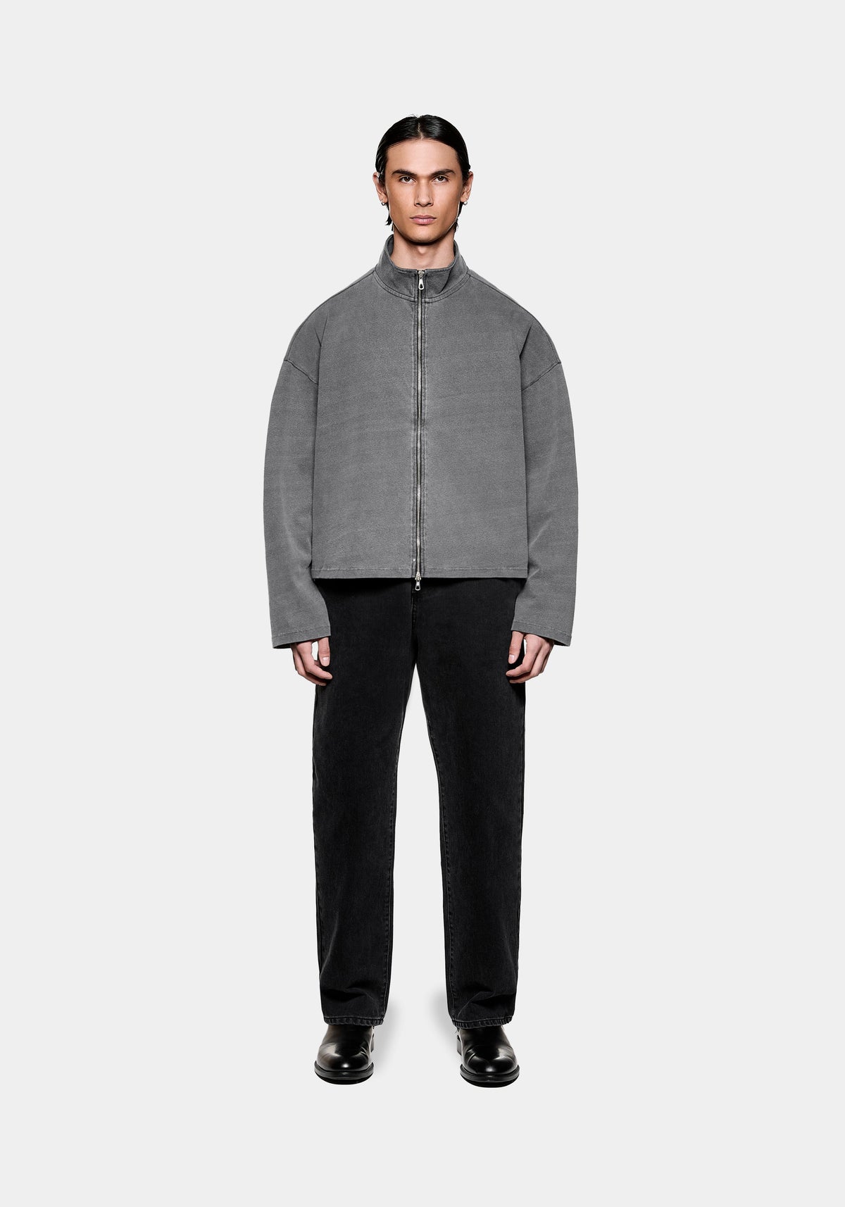MKI 400 GSM PIGMENT DYED TRACK JACKET