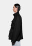 Side profile showing the pockets and dropped shoulders