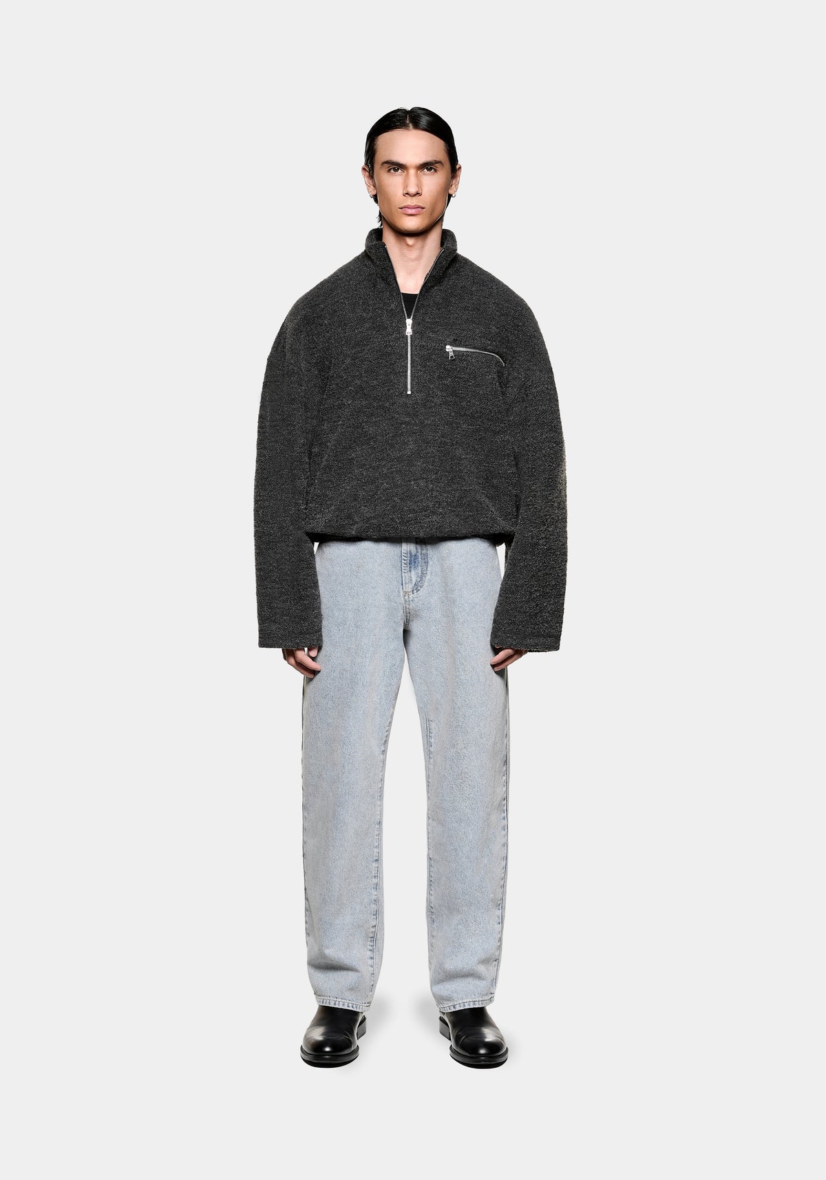 MKI BOUCLE QUARTER ZIP