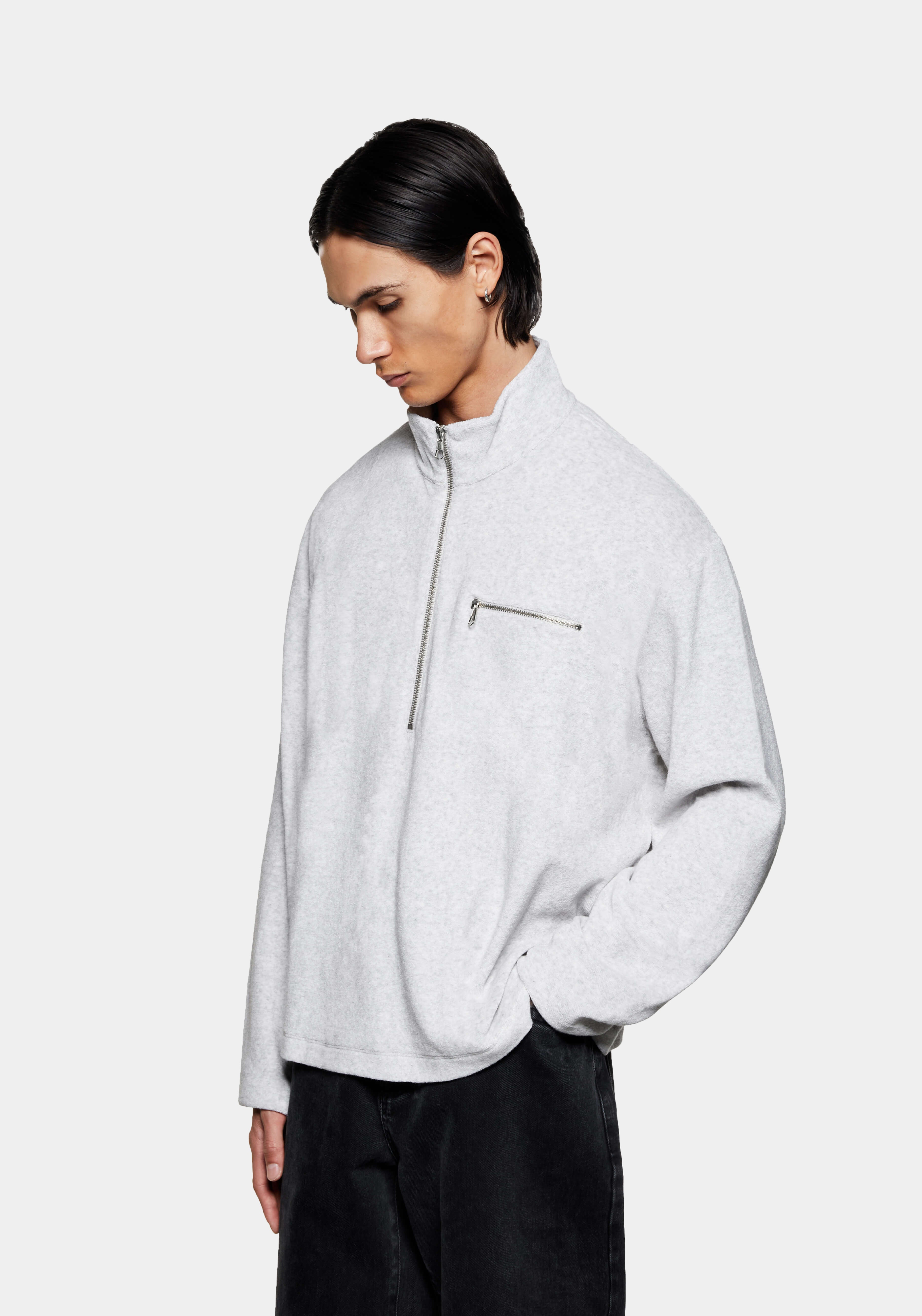 MKI ASH TOWELLING QUARTER ZIP – MKI MIYUKI ZOKU®