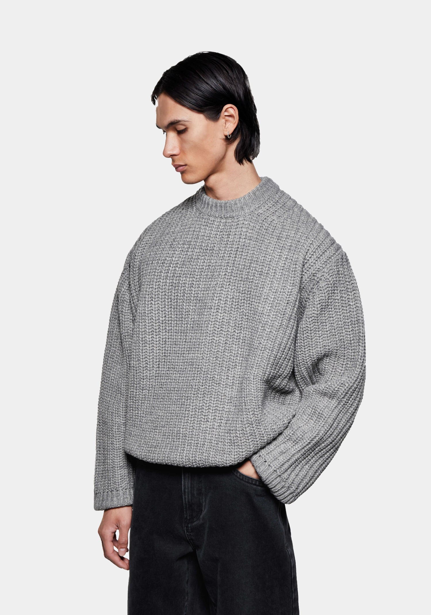 MKI CHUNKY RIB KNIT CREWNECK