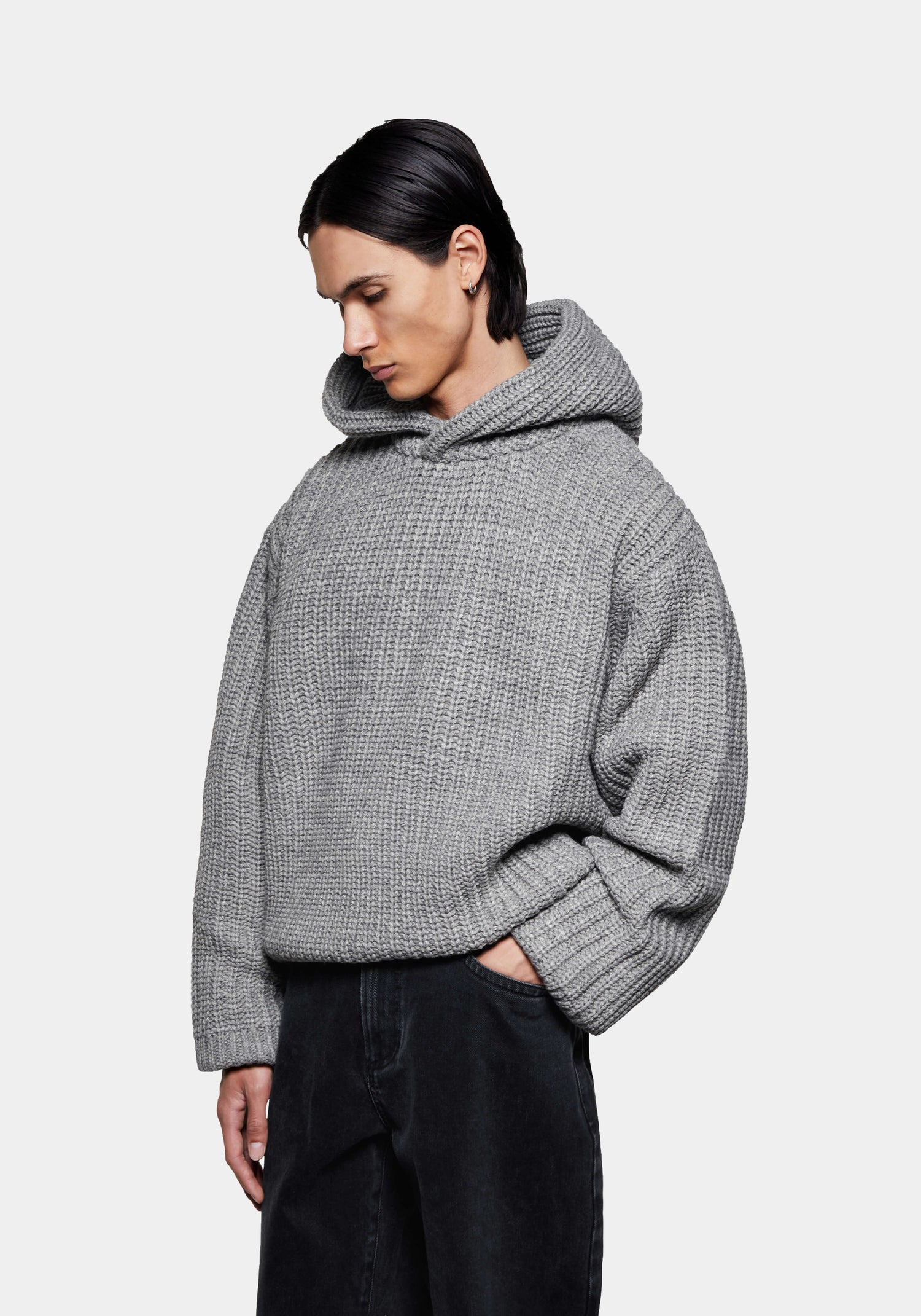MKI CHUNKY RIB KNIT HOODY