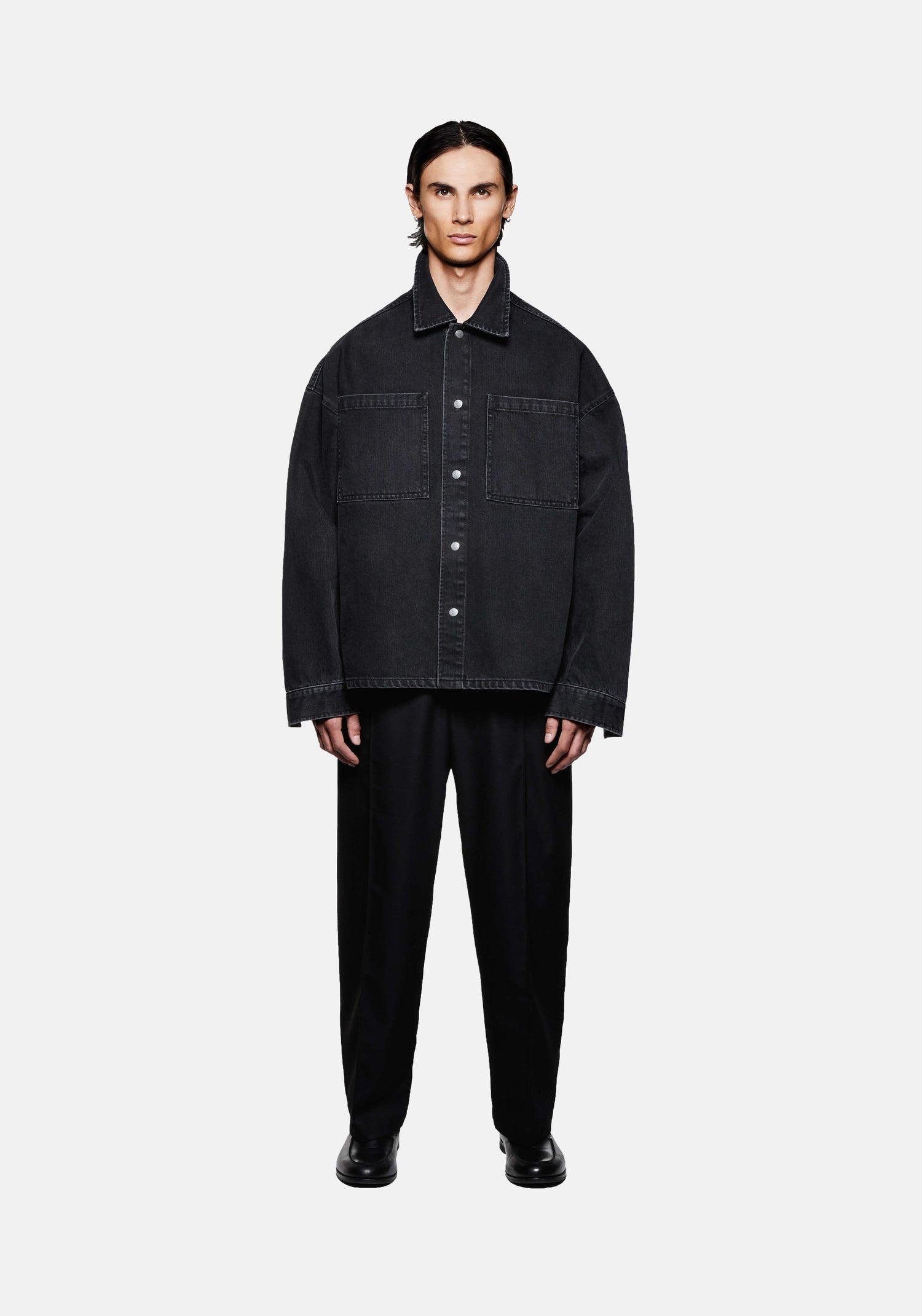 MKI DENIM BOX OVERSHIRT